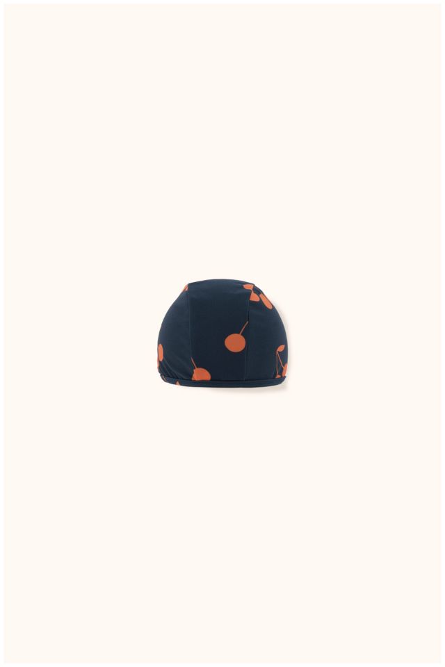 Girls Navy & Red Cherries Swim Hat