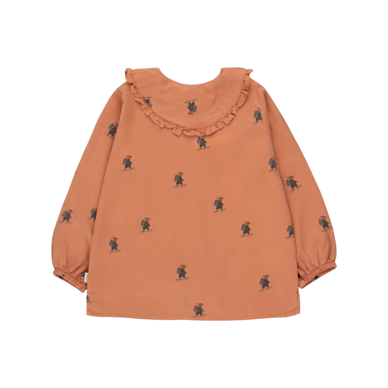 Girls Caramel Printed Shirt