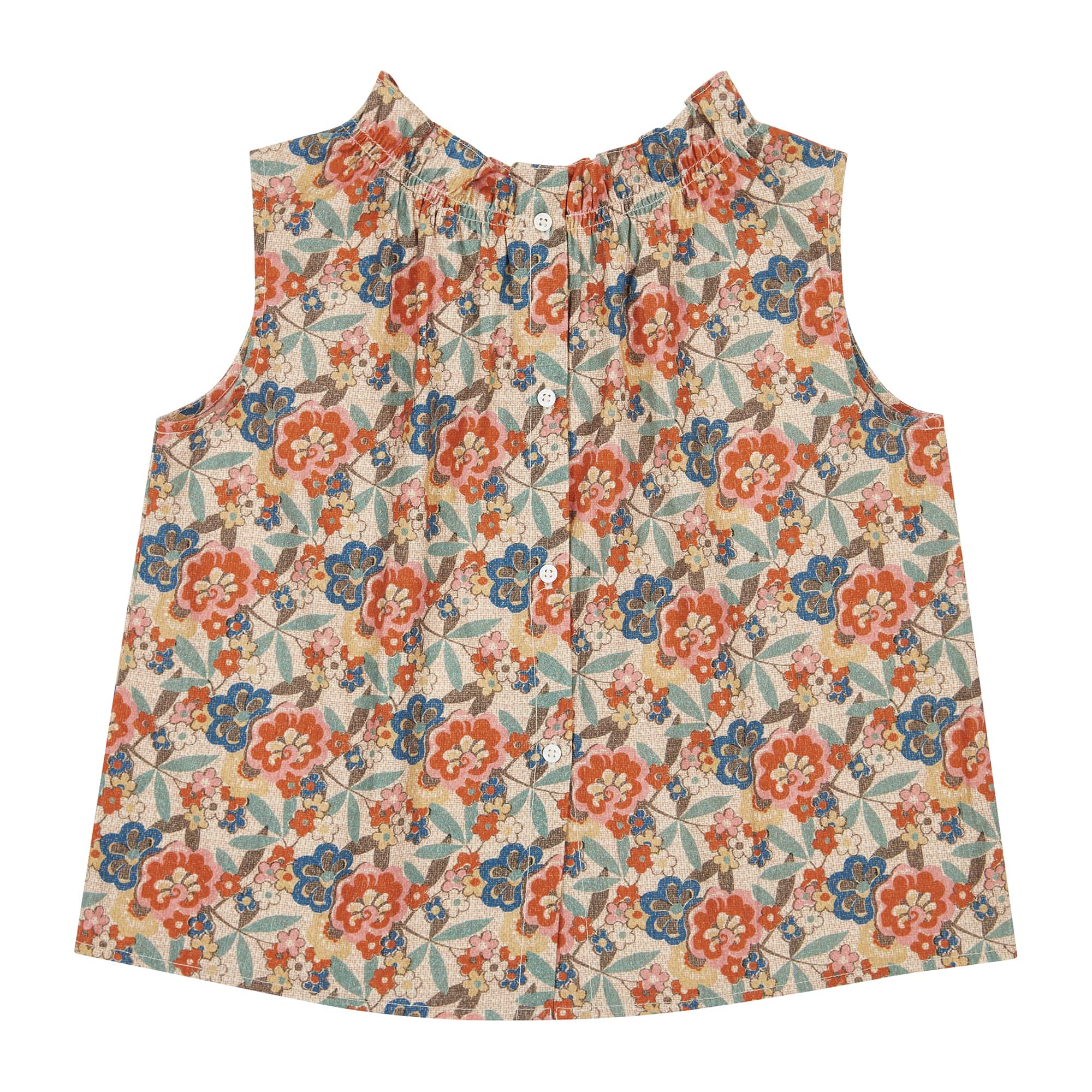 Girls Multicolor Flower Cotton Set