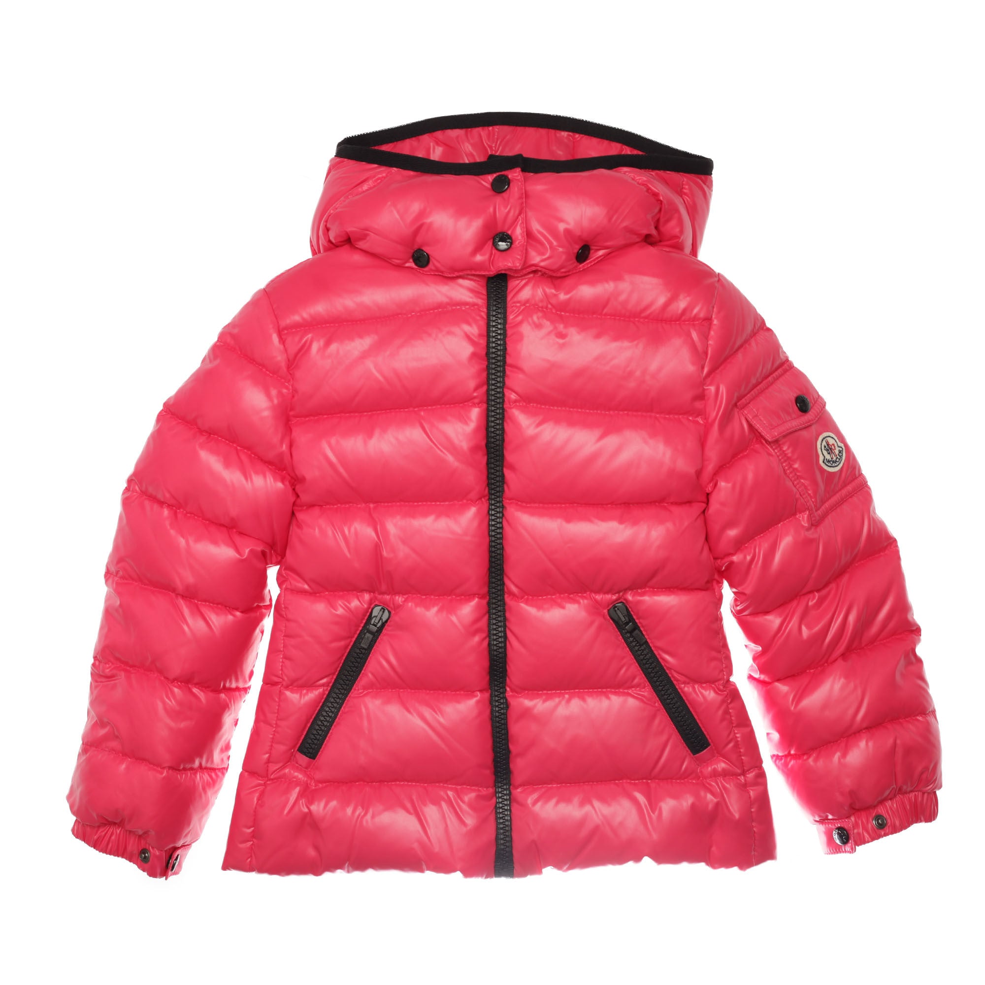 Baby Pink Hooded 'Bady' Padded Down Jacket - CÉMAROSE | Children's Fashion Store - 1
