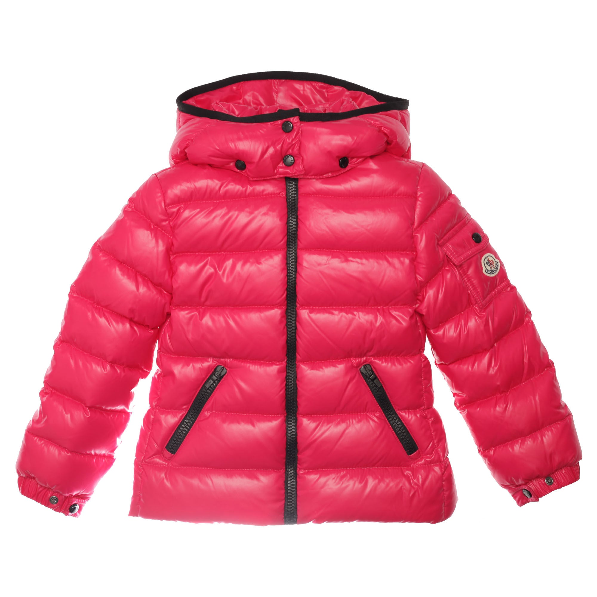 Baby Fuchsia Hooded 'Bady' Padded Down Jacket - CÉMAROSE | Children's Fashion Store - 1