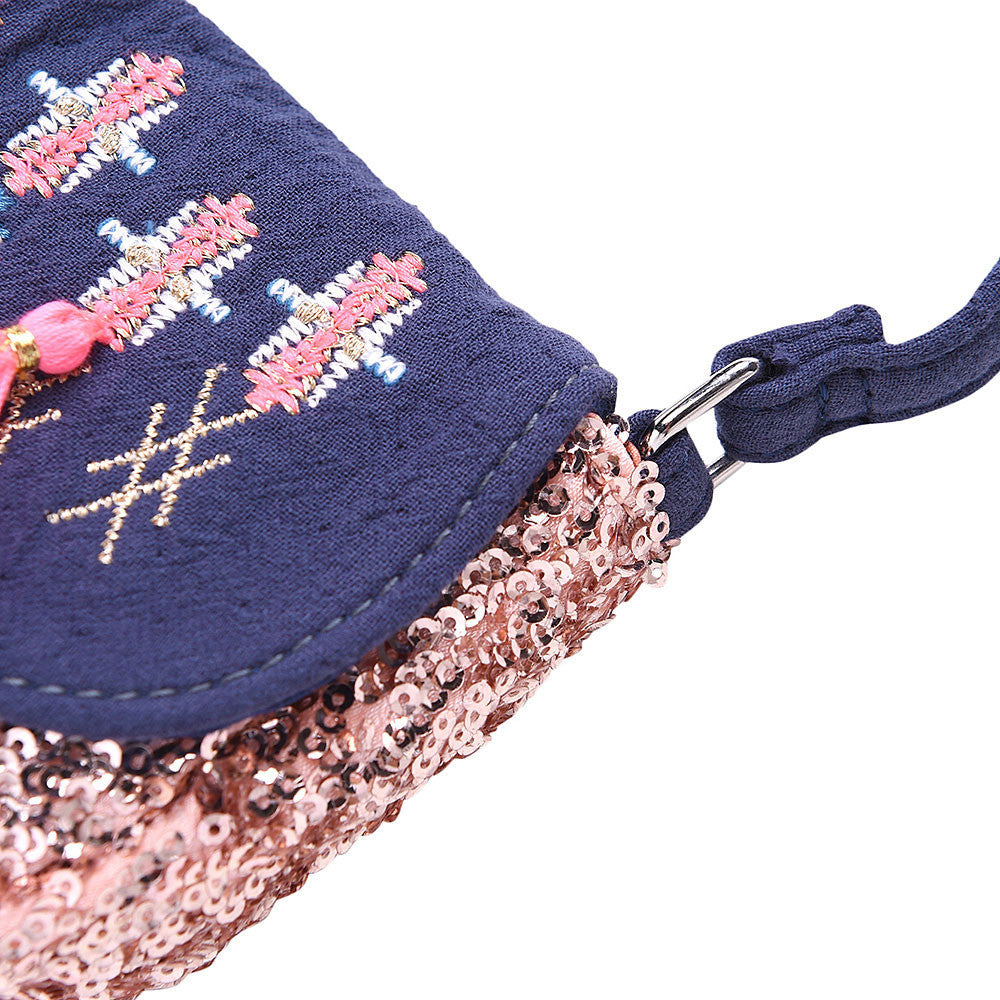 Girls Dark Grey Tassel Trims 'Dika'Messenger Bags - CÉMAROSE | Children's Fashion Store - 7