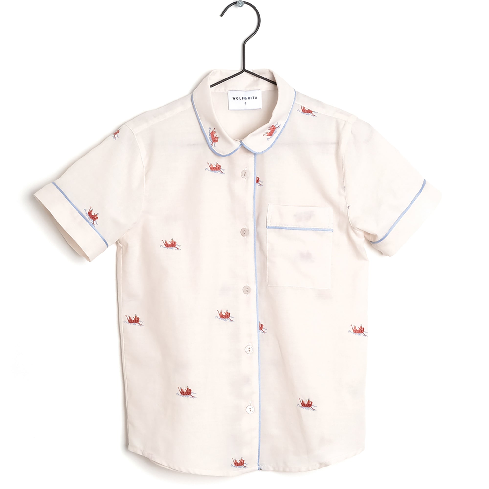 Girls Light Pink Cotton Shirt