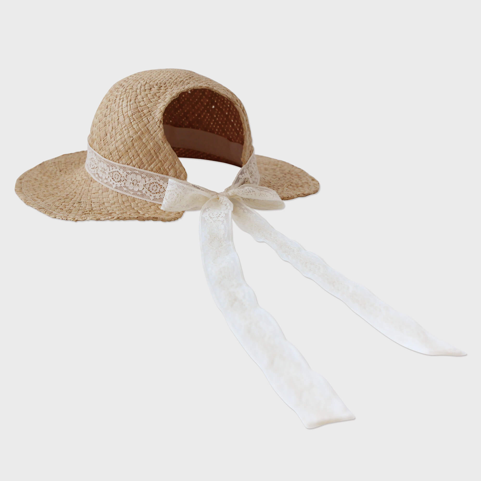 Girls Beige Sun Hat