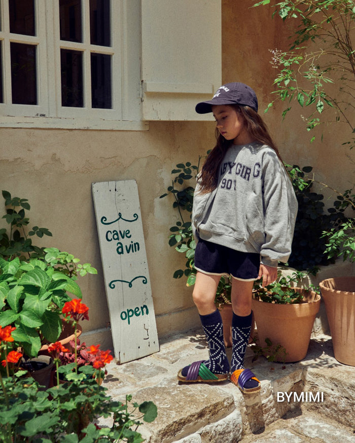 Girls Grey Logo Cotton Cardigan