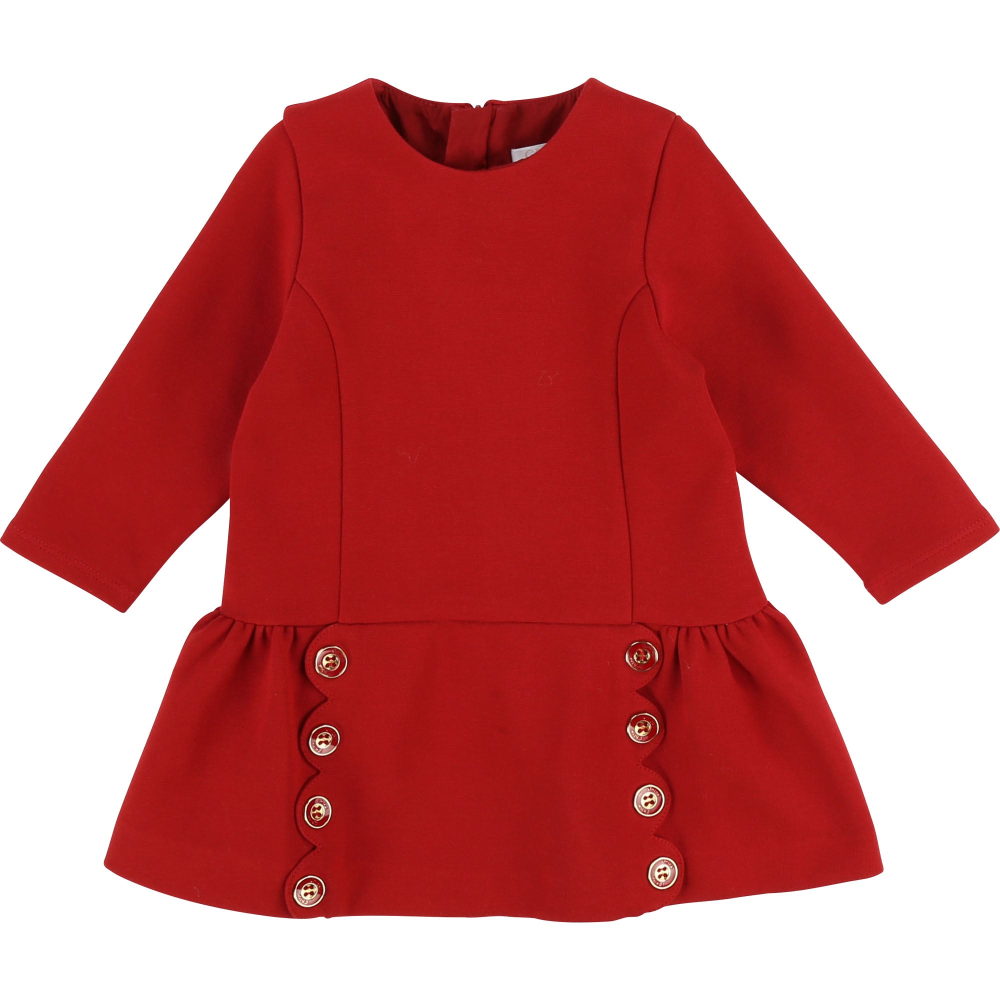 Baby Girls Red Cotton Dress