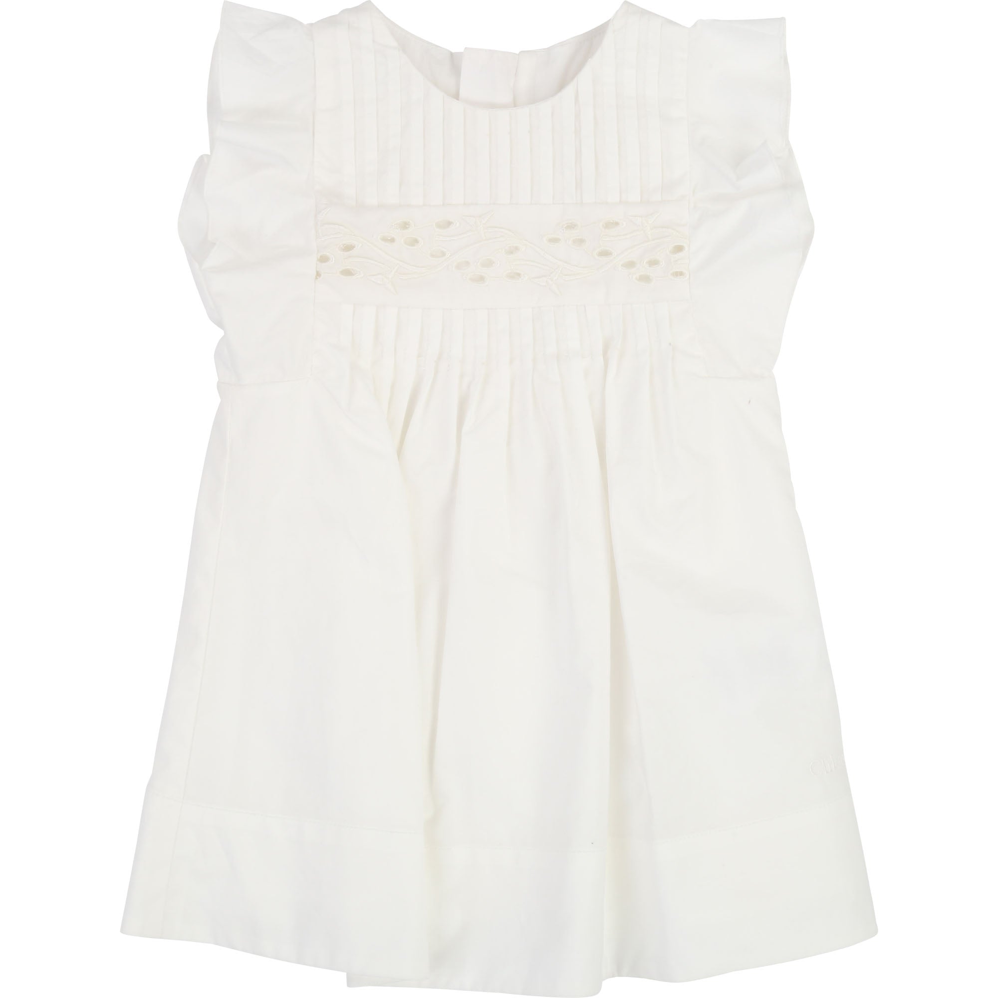 Baby Girls White Cotton Dress