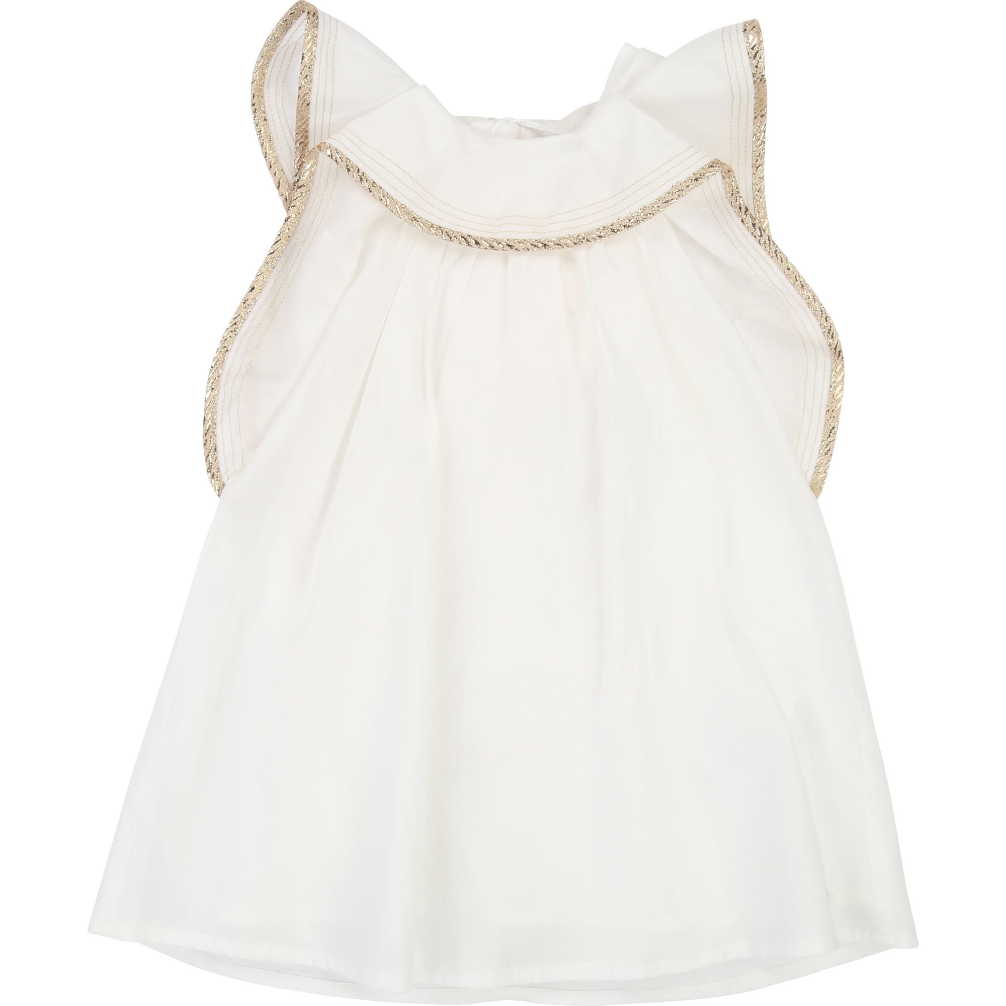Baby Girls White Cotton Dress
