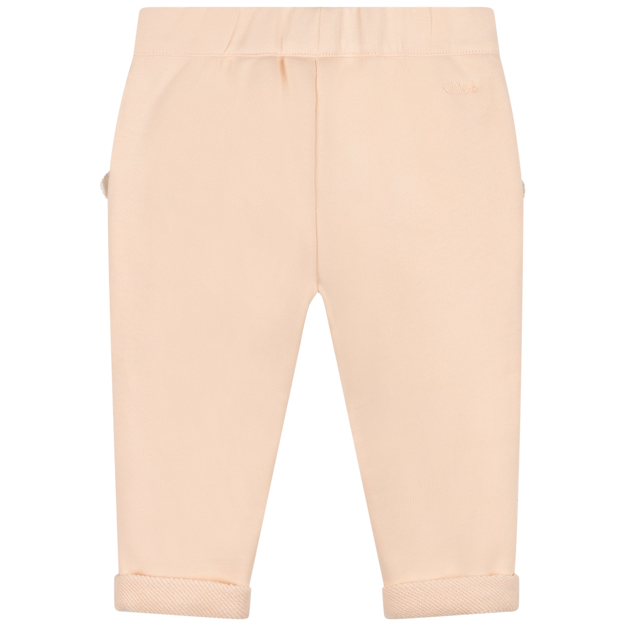 Baby Girls Pink Cotton Trousers