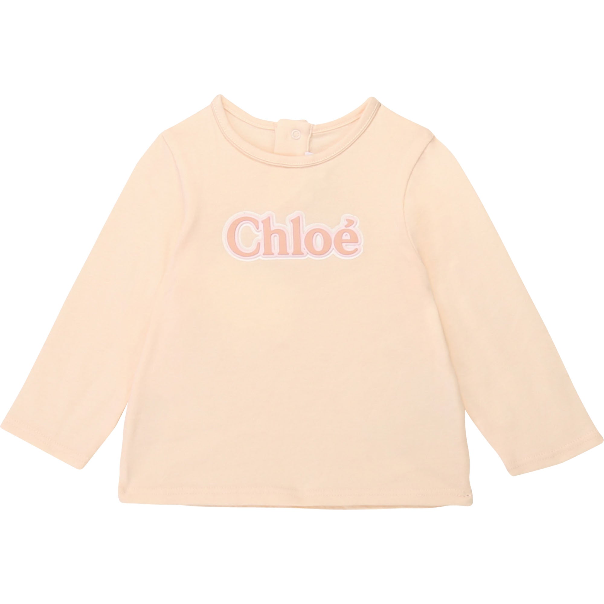 Baby Girls Pink Logo Cotton T-shirt