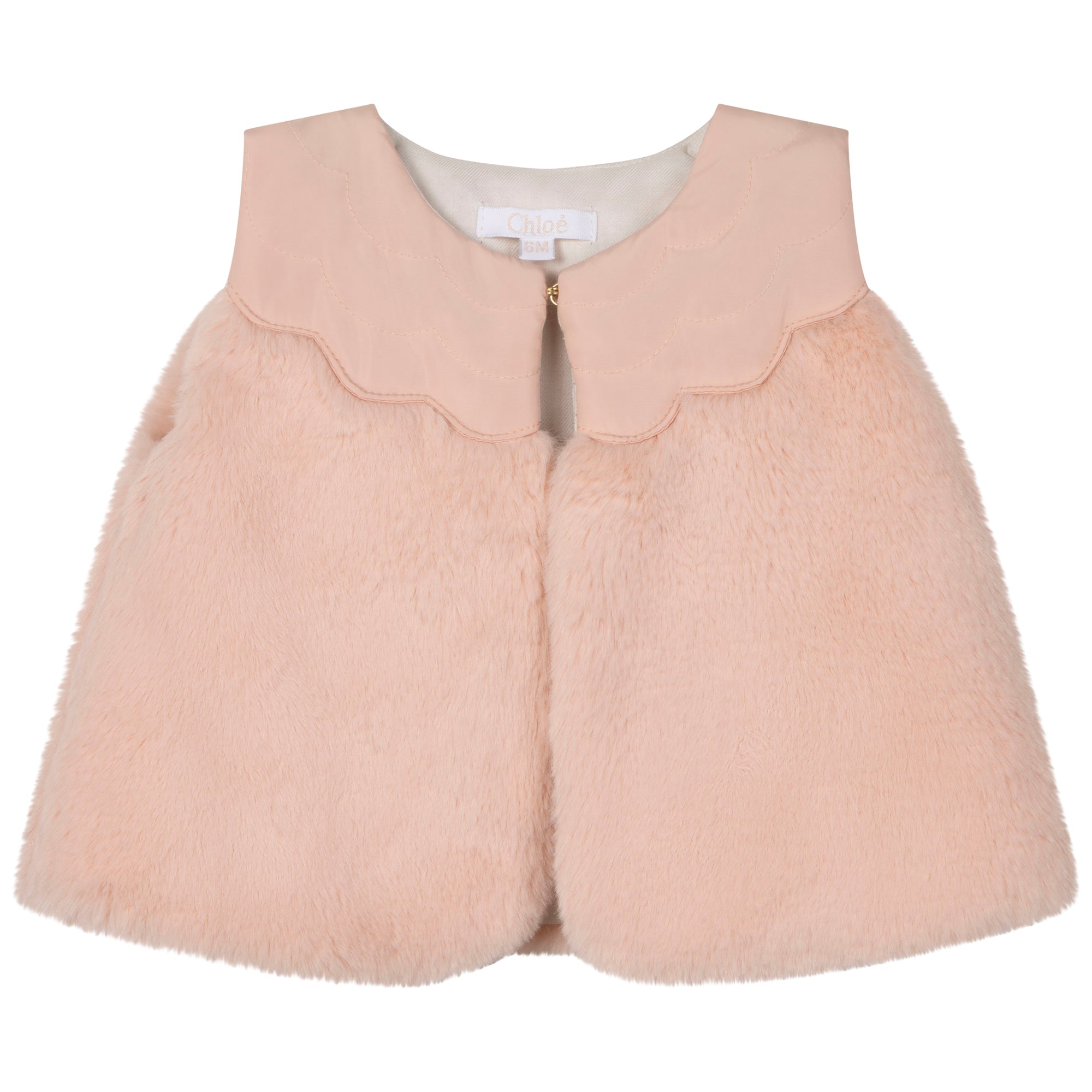 Girls Pink Padded Gilet