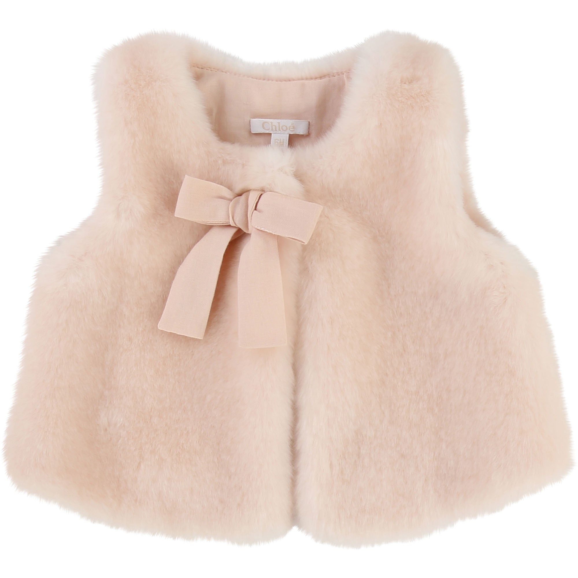 Baby Girls Pink Fur Gilet