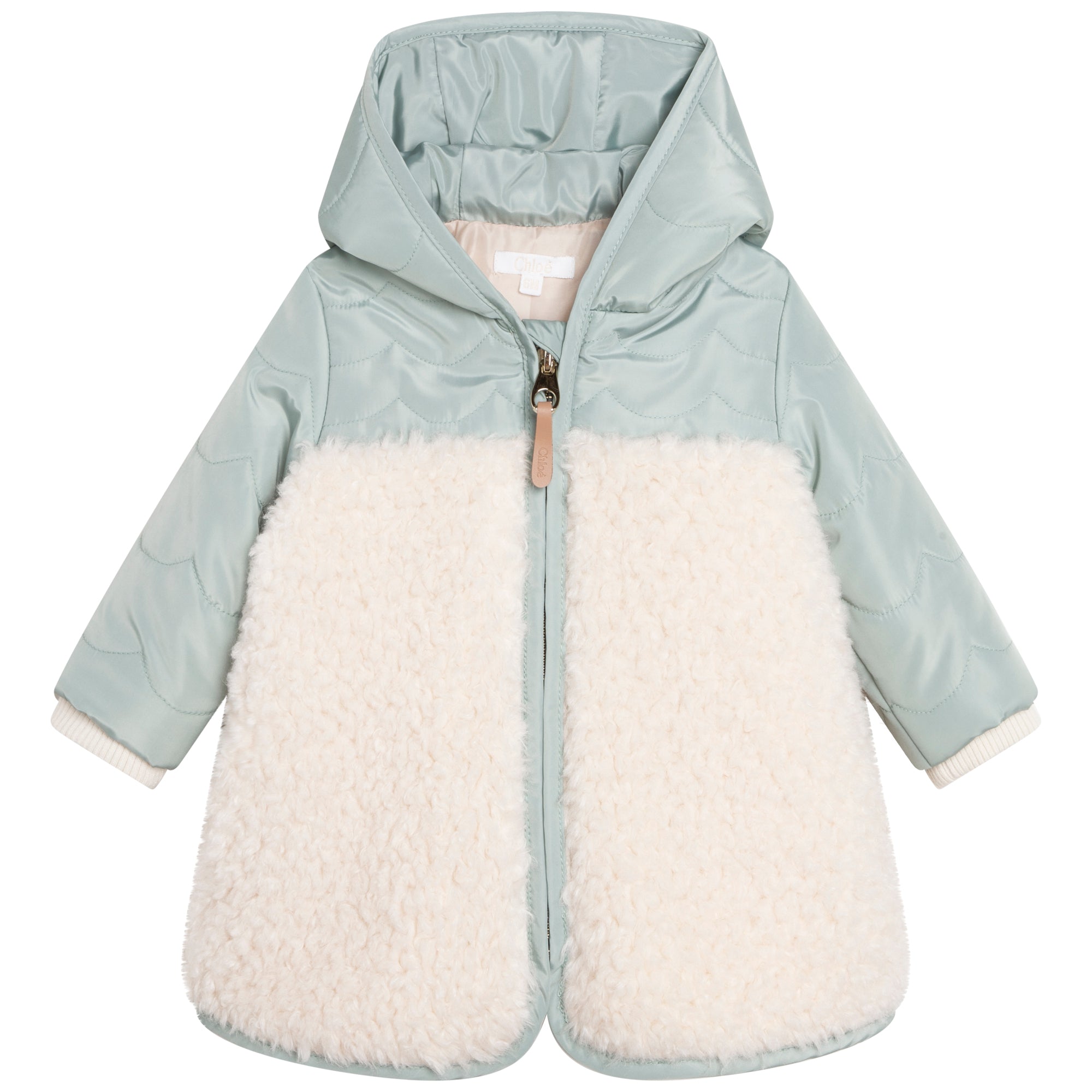 Baby Girls Green Padded Coat