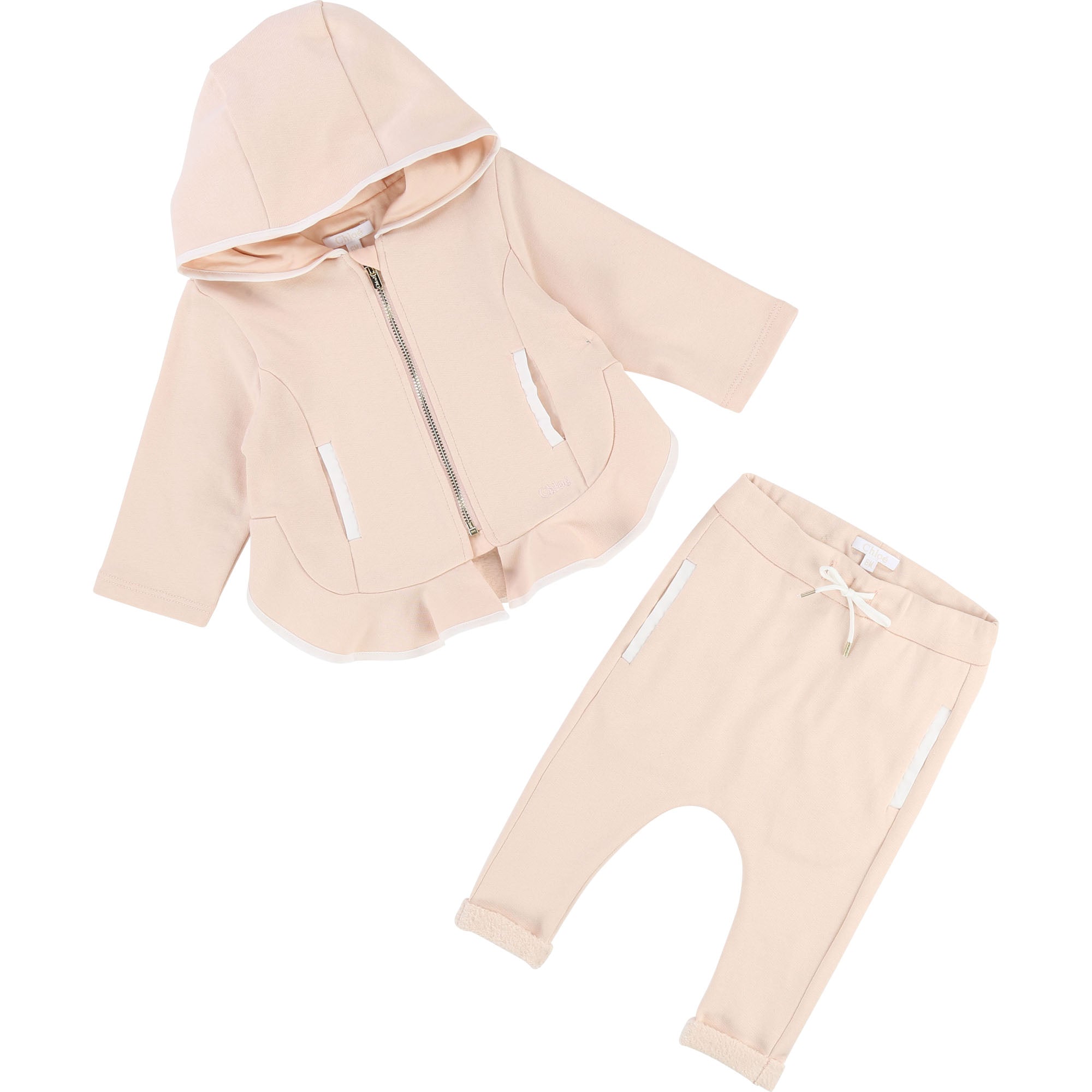 Baby Girls Light Pink Cotton Set
