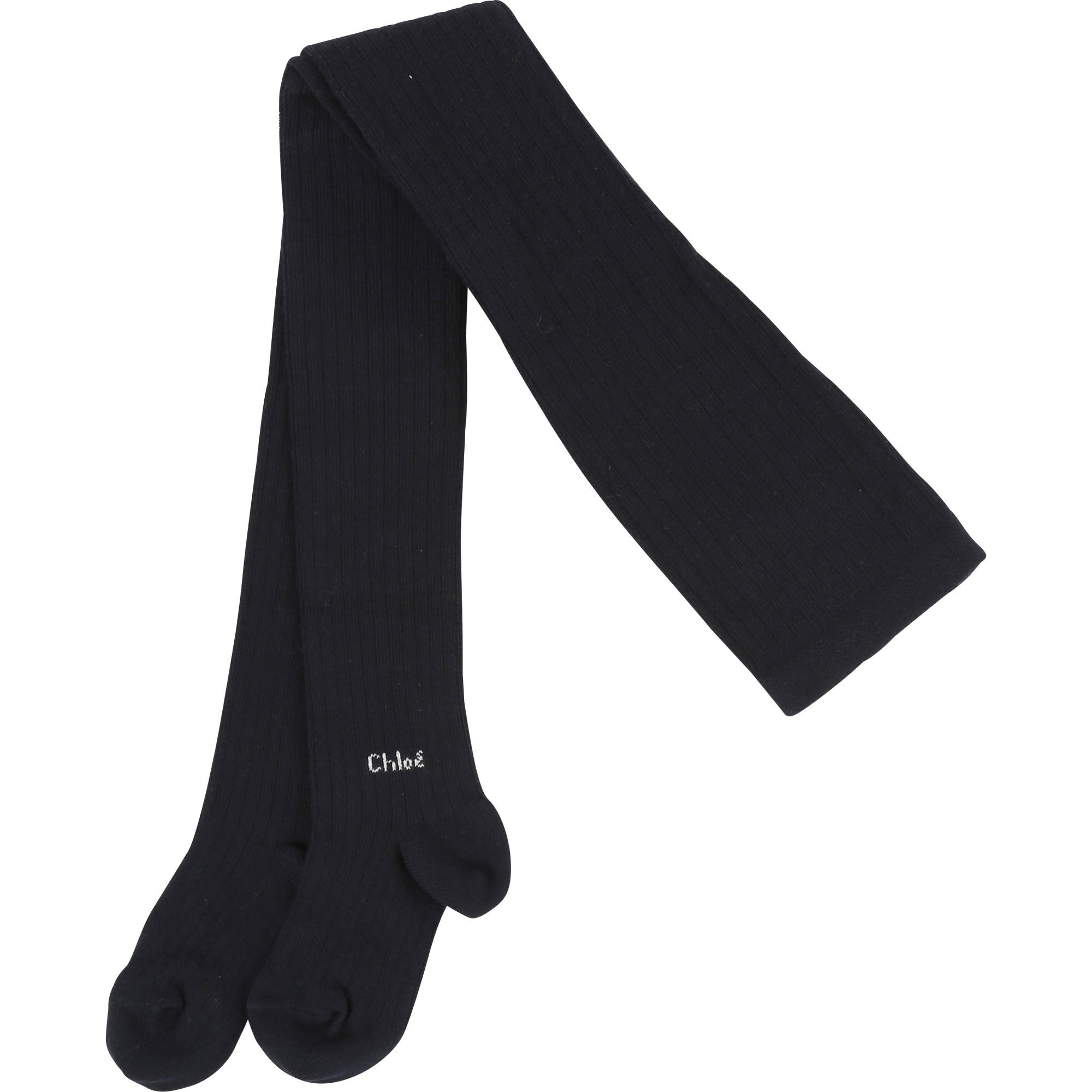 Girls Dark Ink Cotton Tights