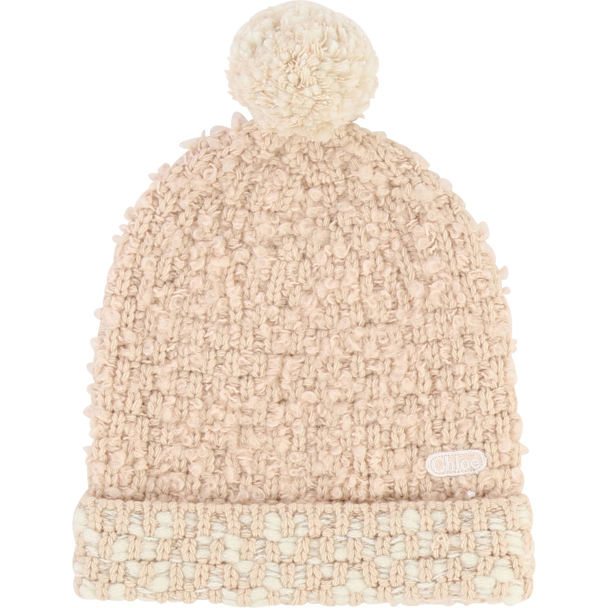 Girls Beige Rose Laine Hat