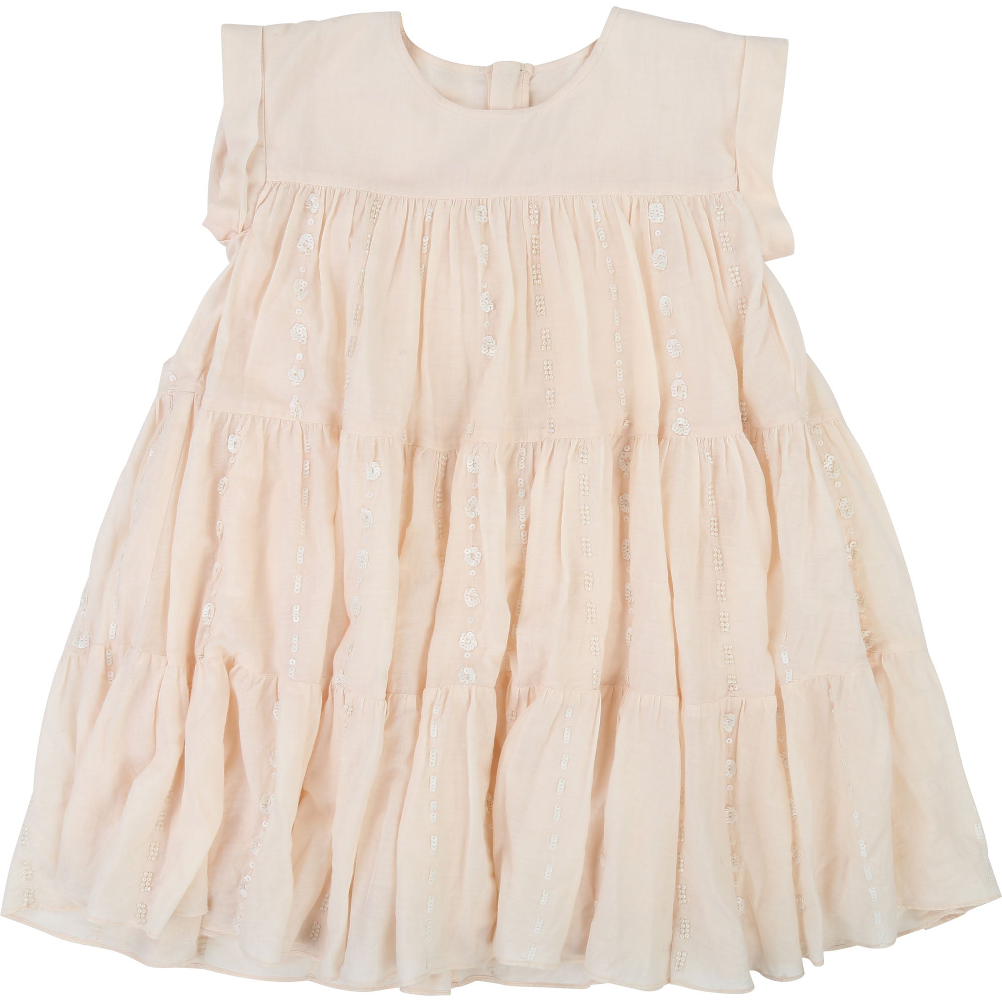 Girls Light Pink Cotton Dress