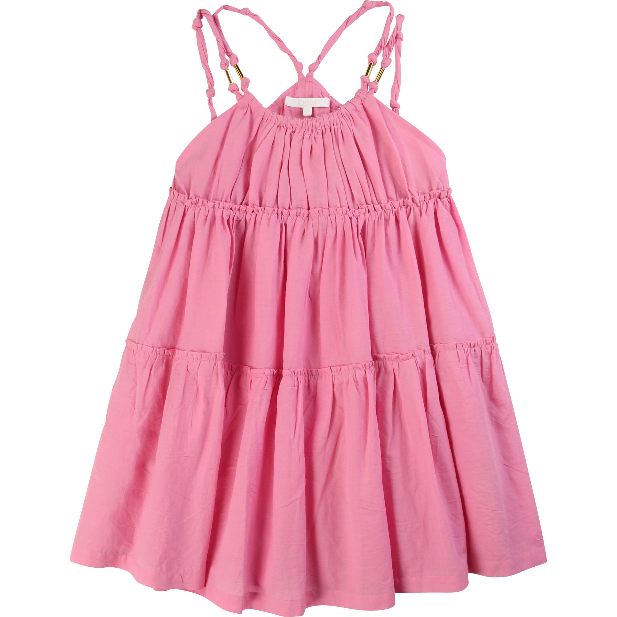 Girls Pink Cotton Dress