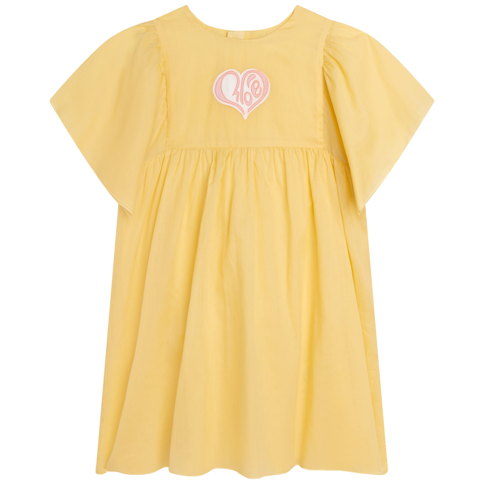 Girls Yellow Cotton Dress