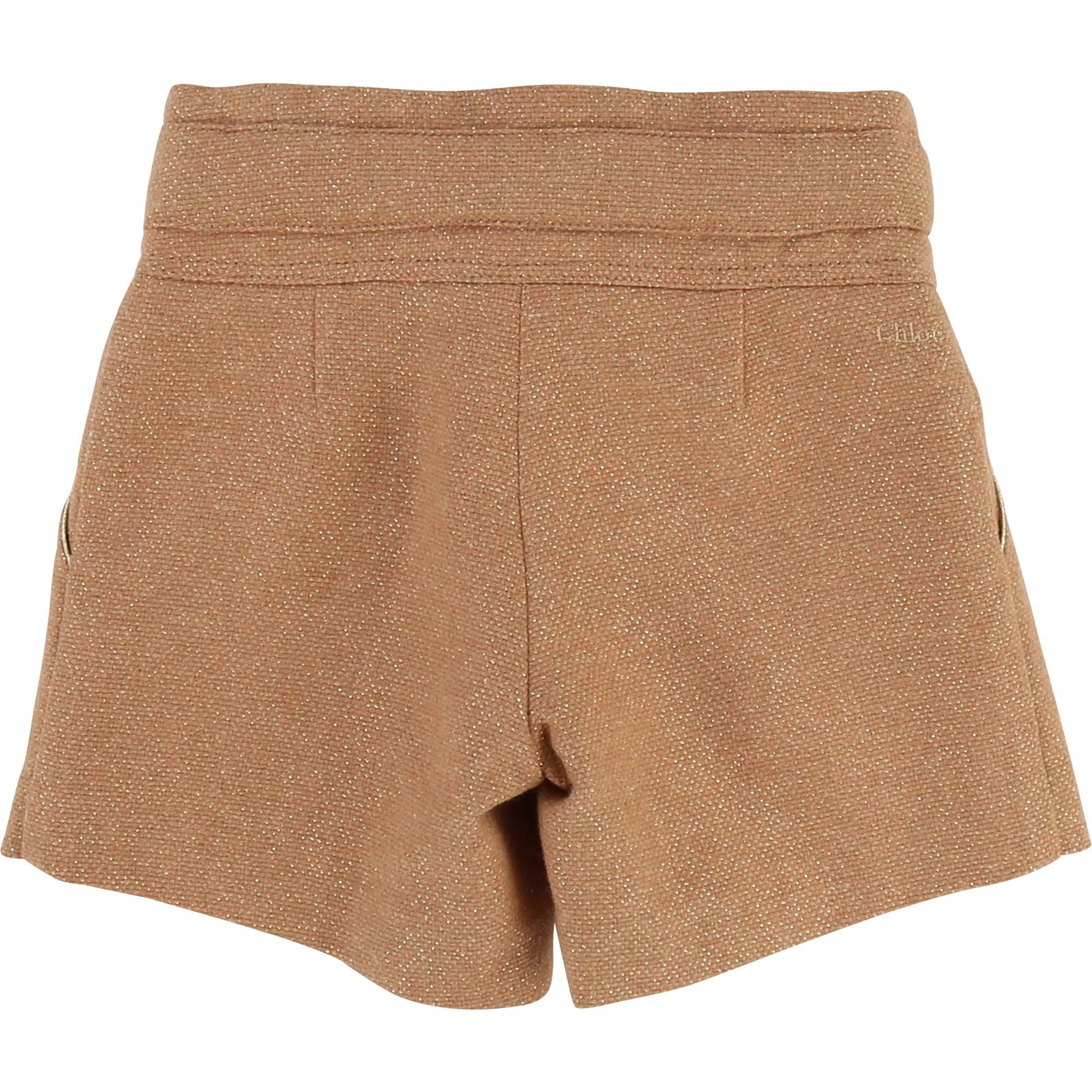 Girls Beige Shorts