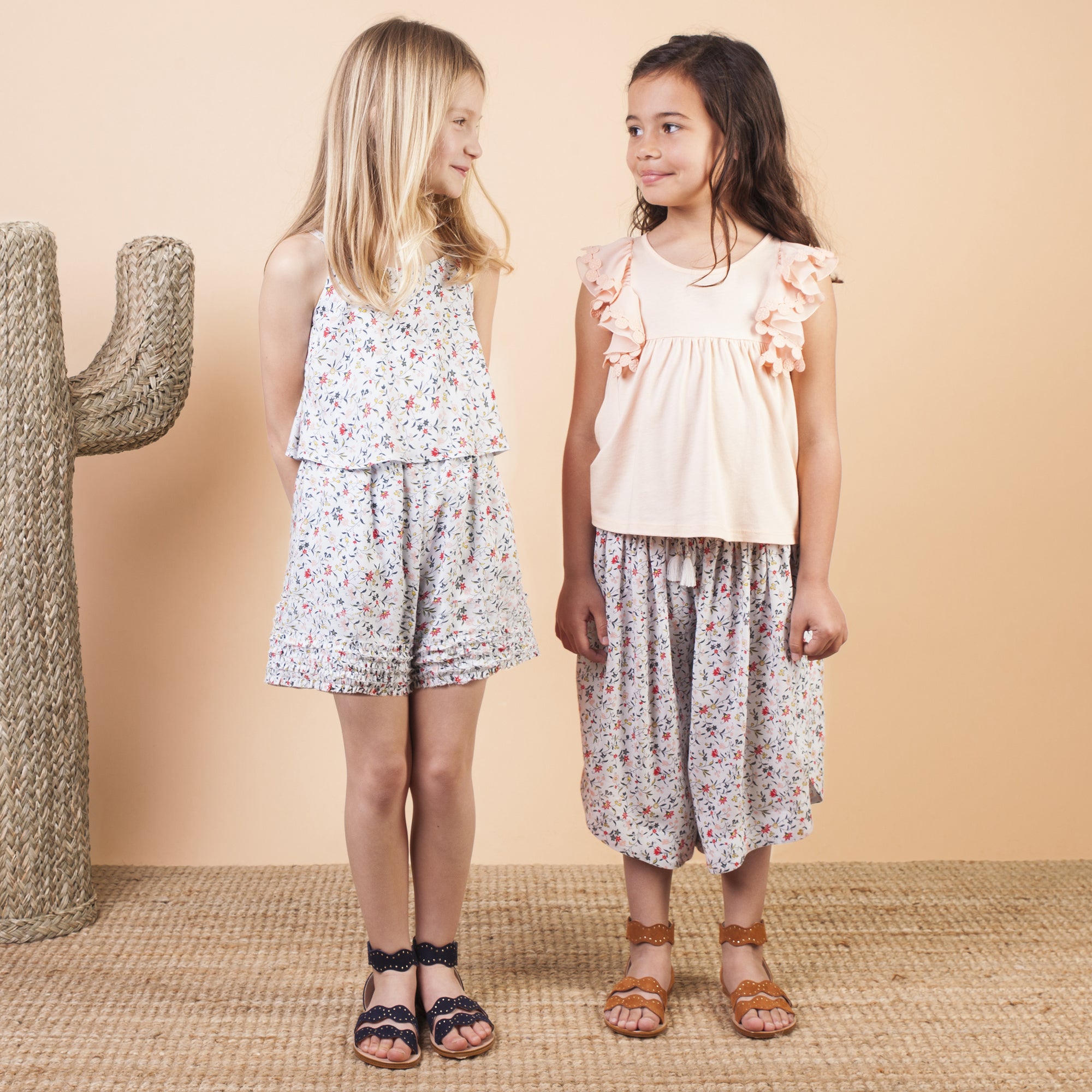 Girls Fleurs Condole Belt Jumpsuit