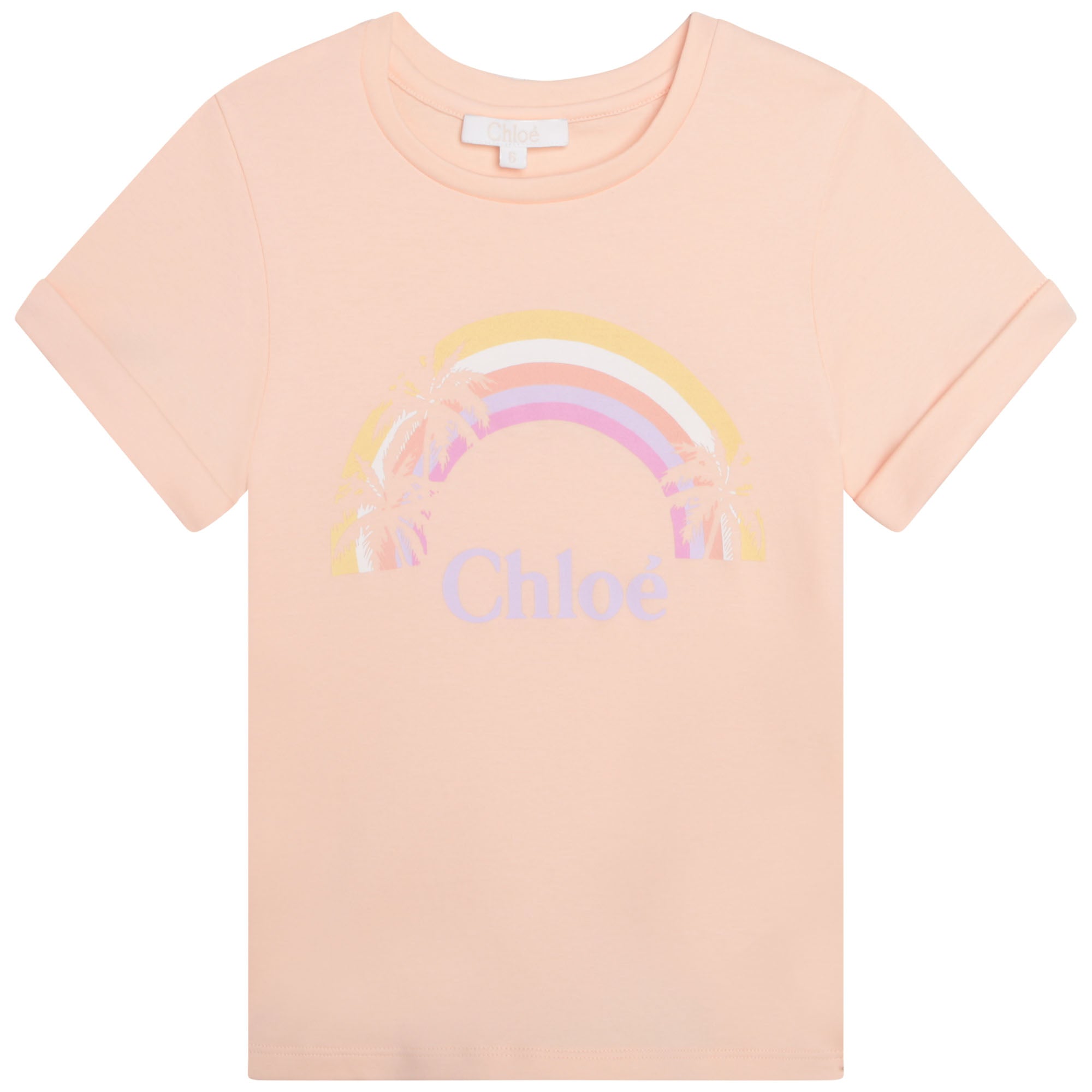 Girls Pink Cotton T-Shirt
