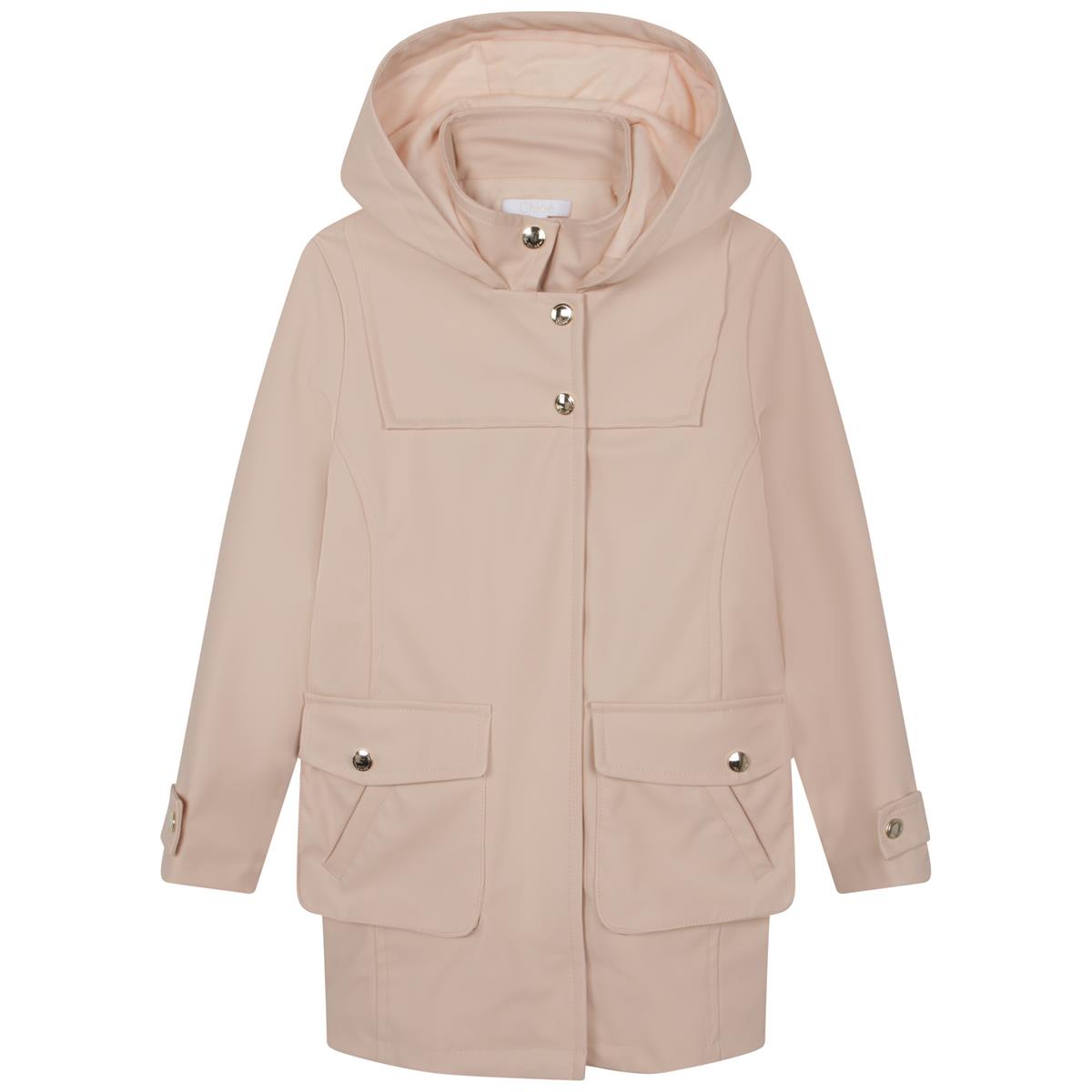 Girls Pink Hooded Jacket