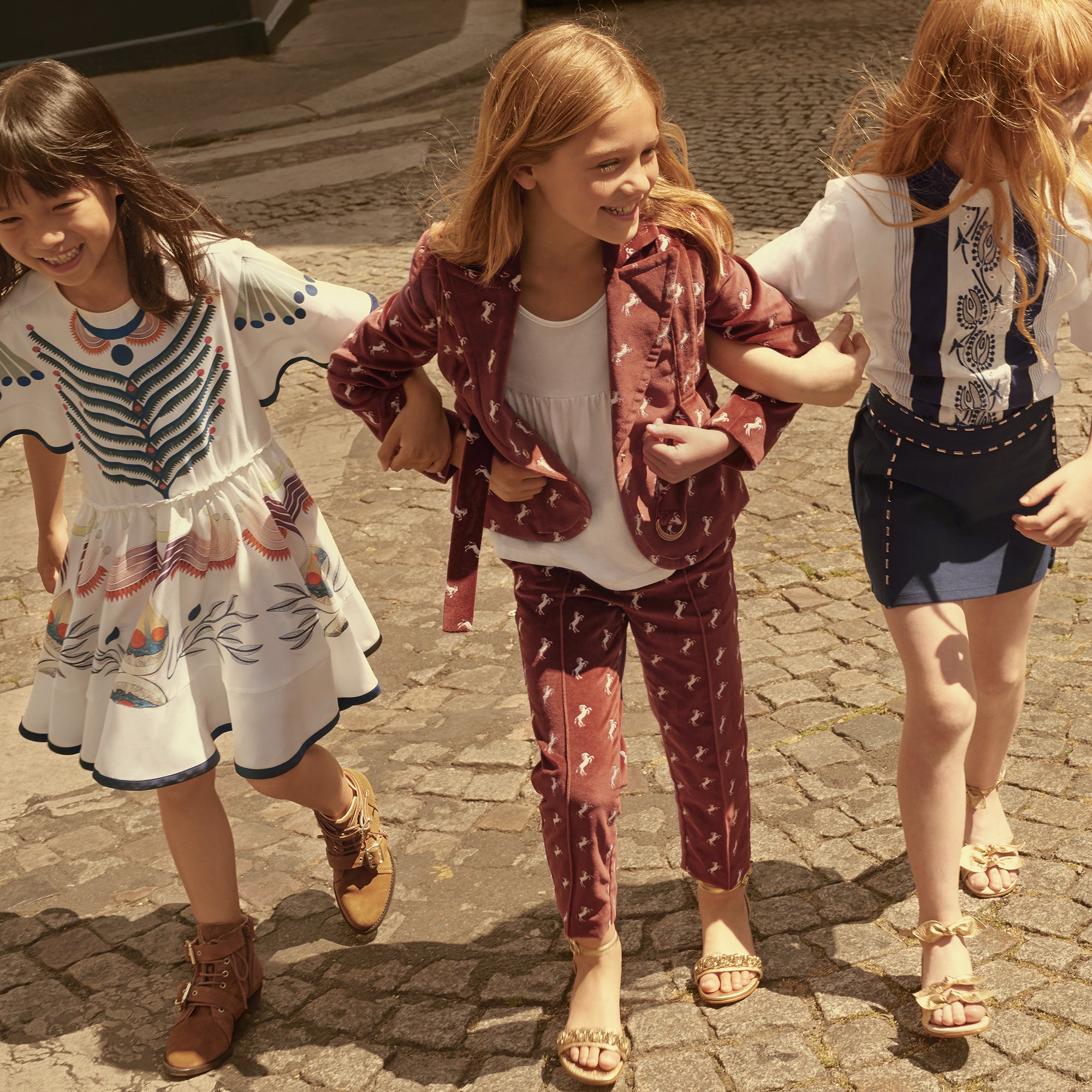 Girls Golden Sandales