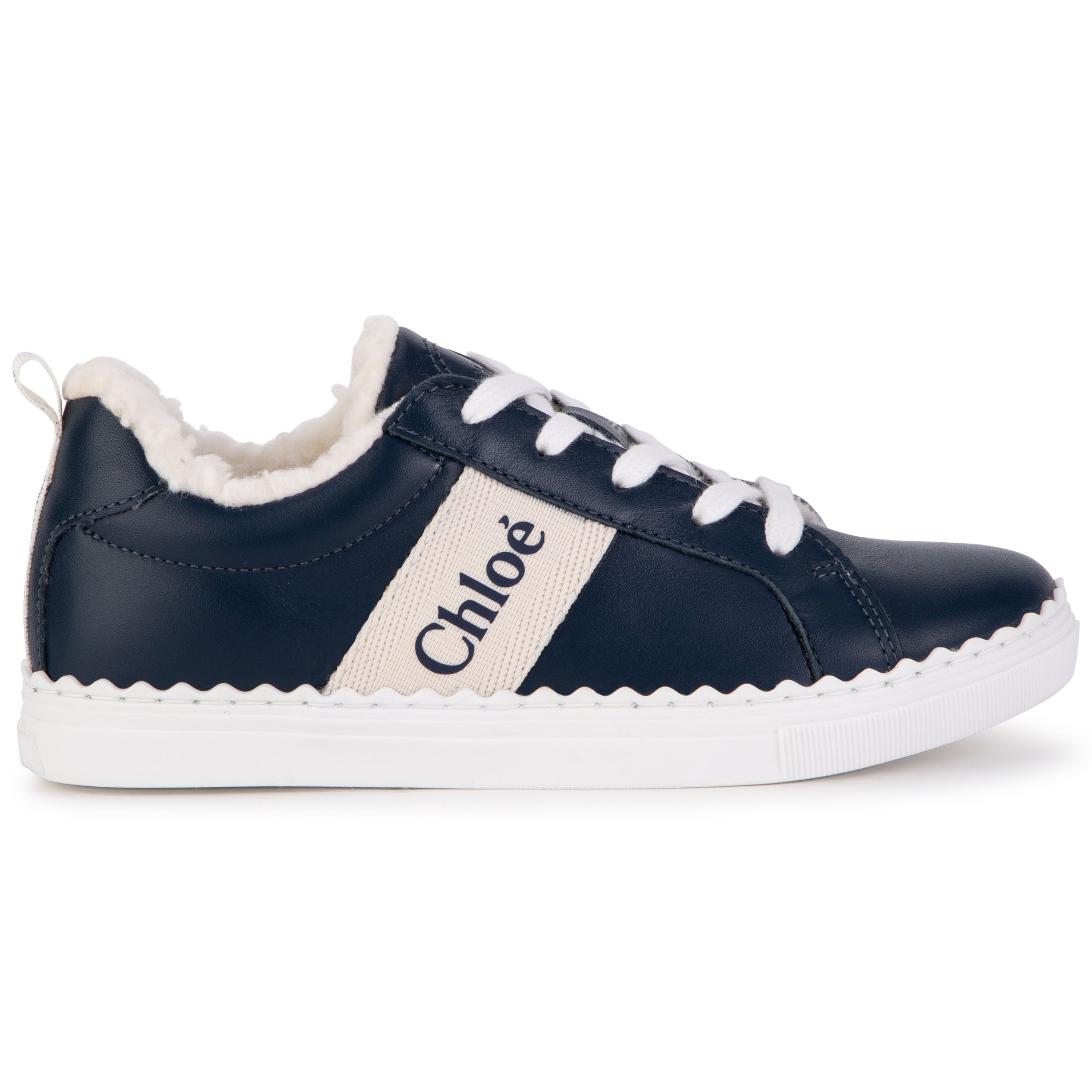Girls Blue Logo Trainers