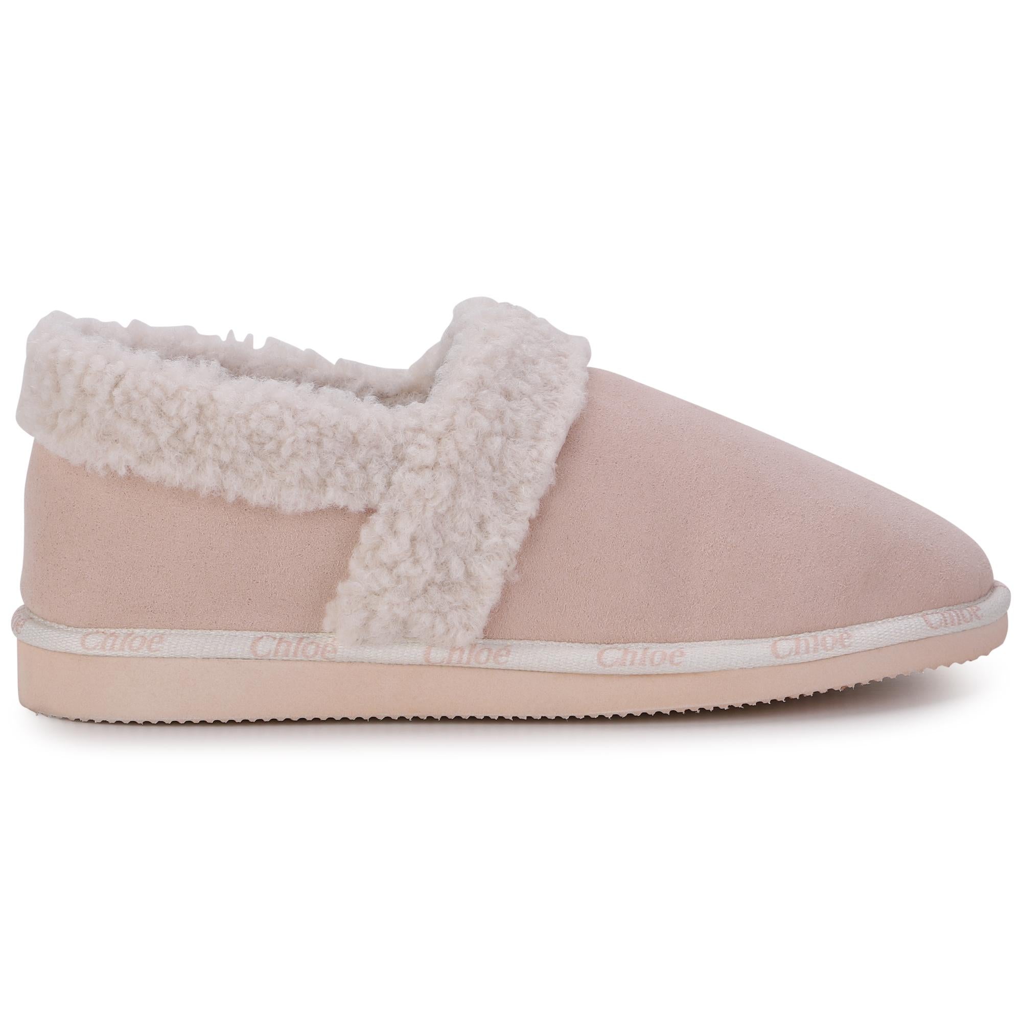 Girls Pink Padded Shoes