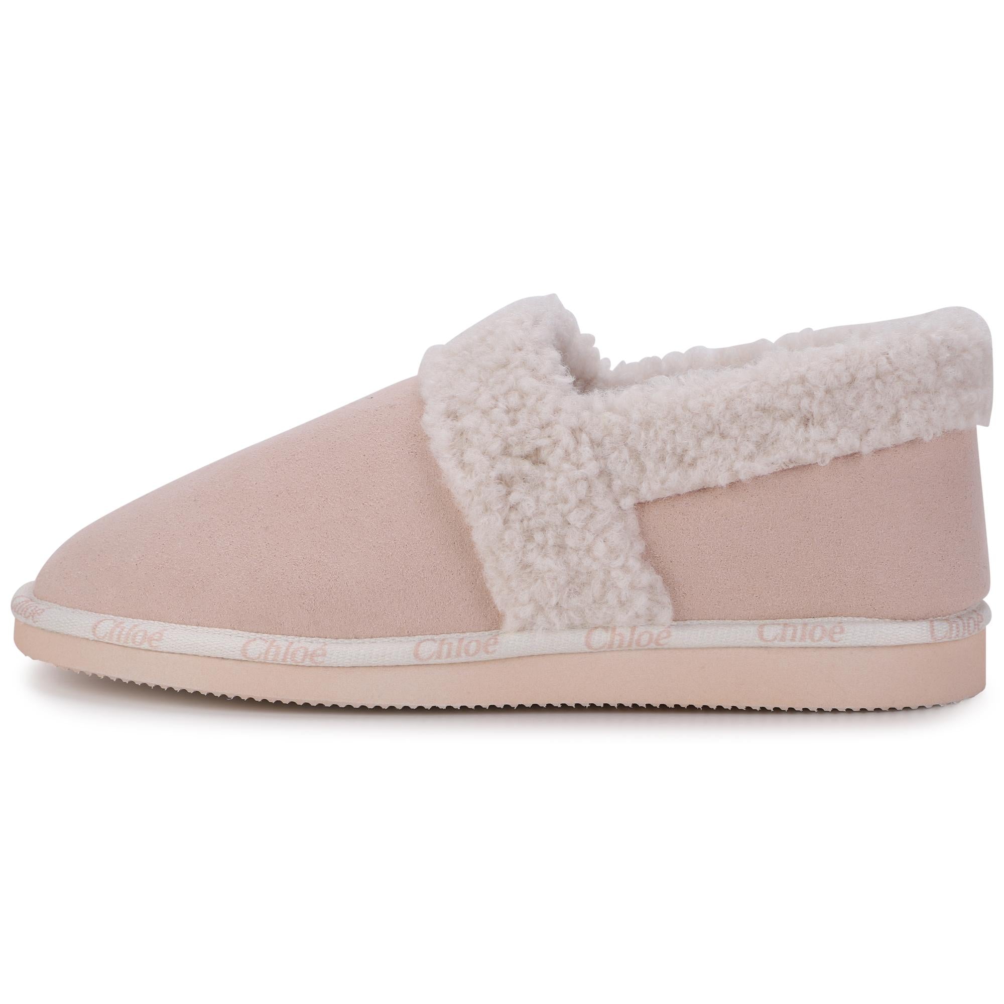 Girls Pink Padded Shoes