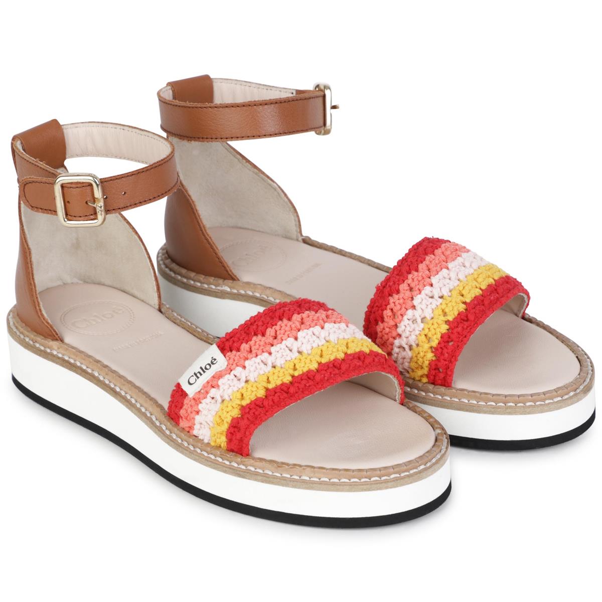Girls Red Sandals