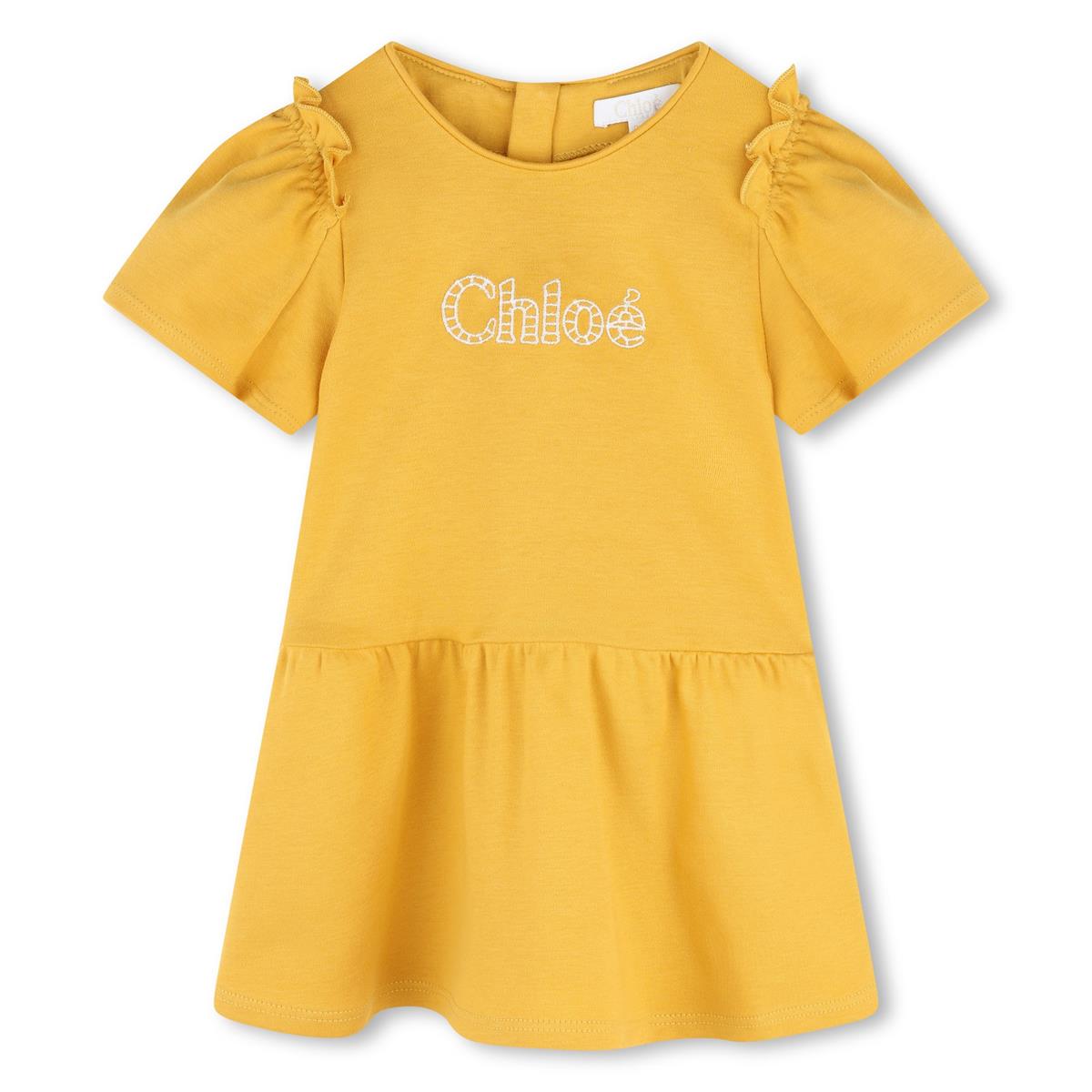 Baby Girls Yellow Cotton Dress