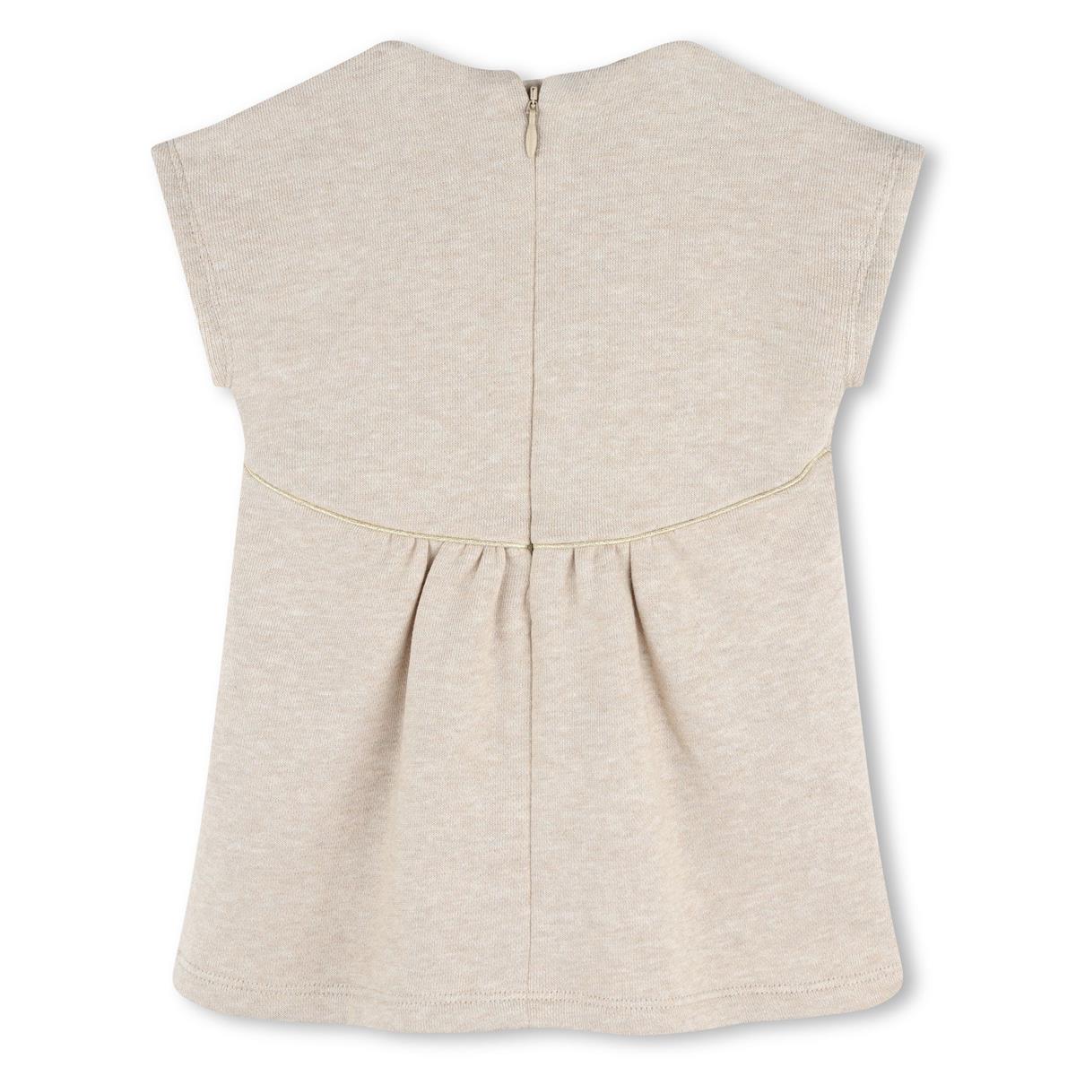 Baby Girls Beige Cotton Dress