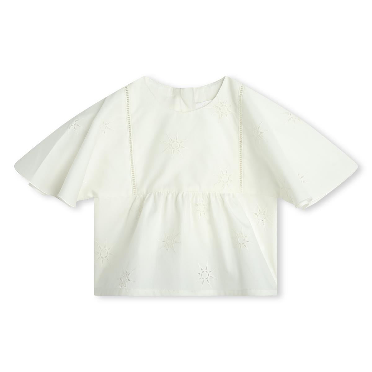 Baby Girls White Cotton Top