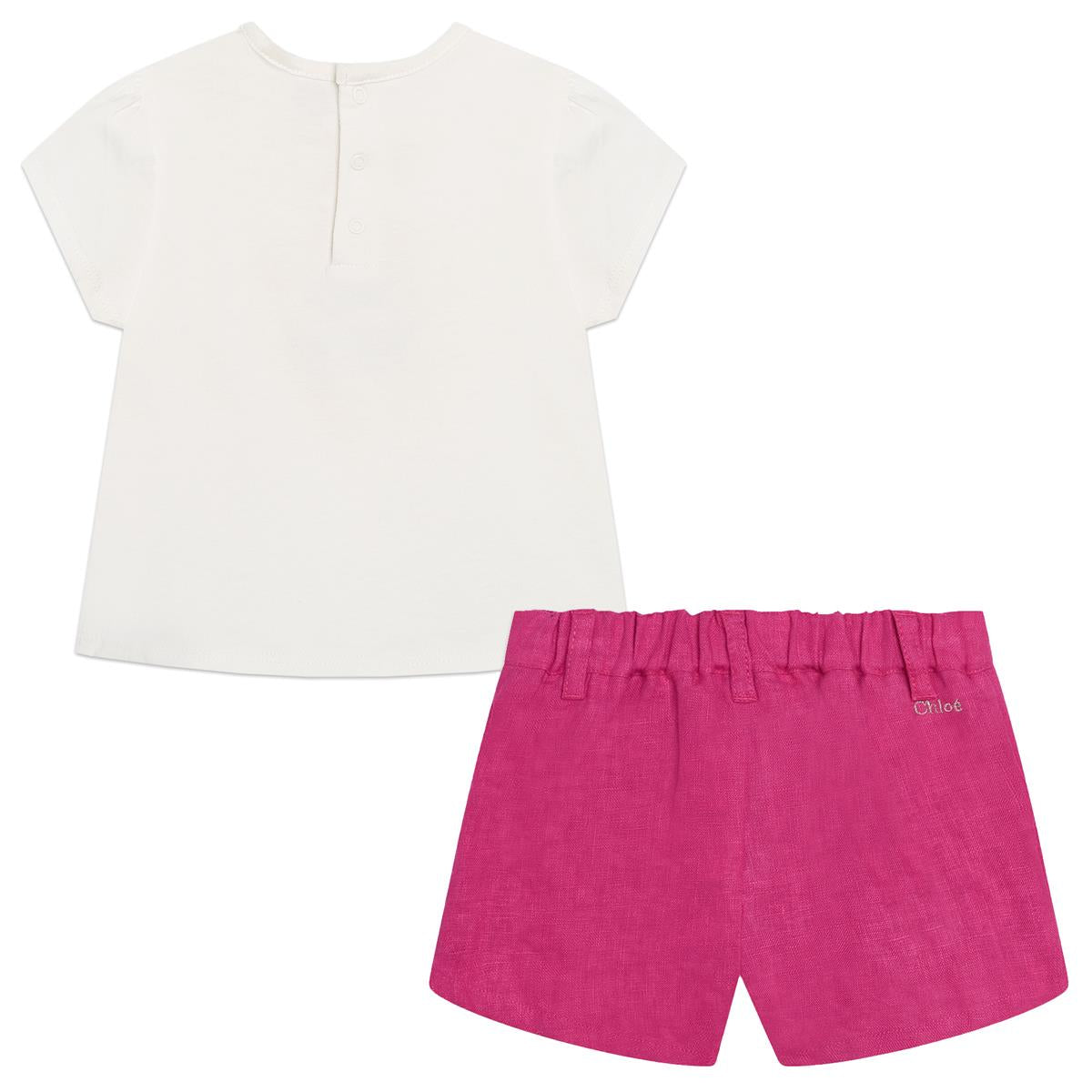 Baby Girls White Cotton Set