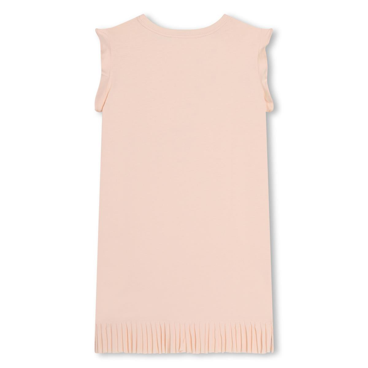 Girls Light Pink Cotton Dress