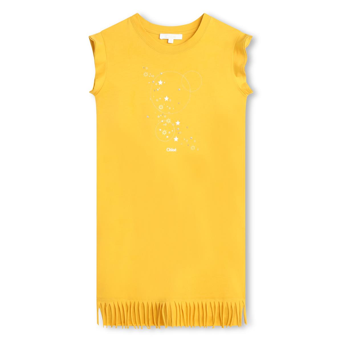 Girls Yellow Cotton Dress