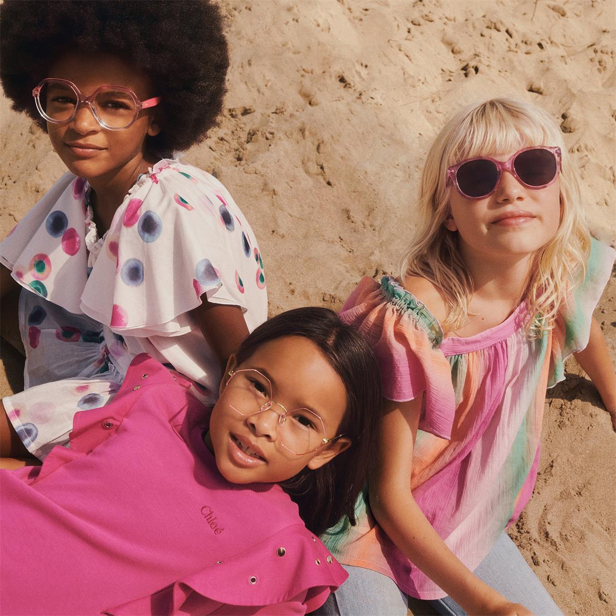 Girls Fuchsia Cotton Dress