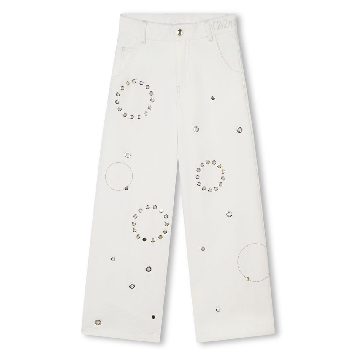Girls White Trousers