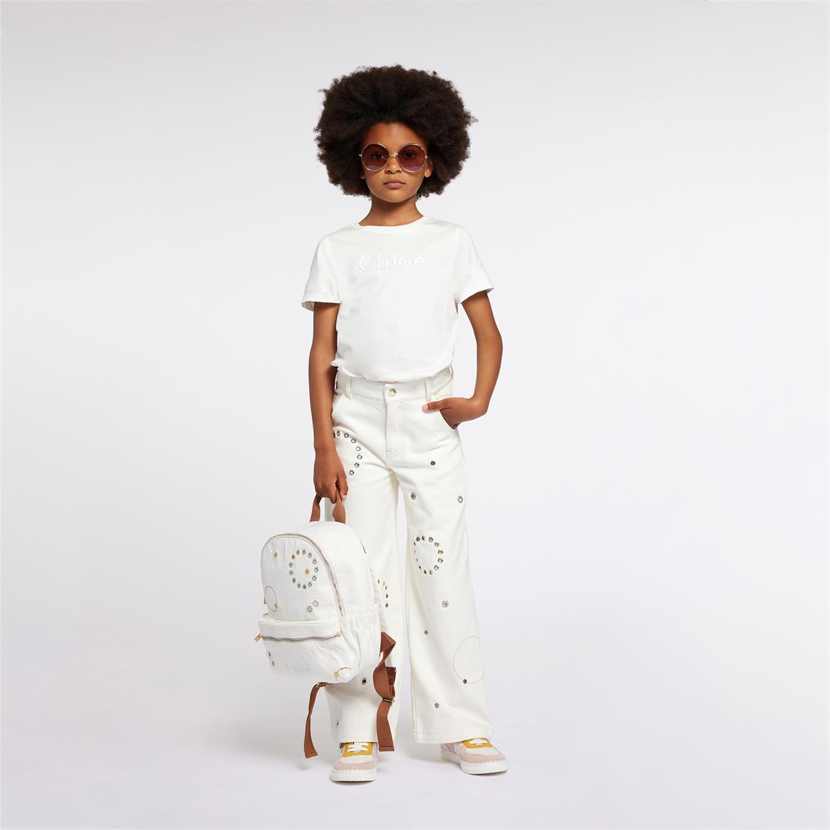 Girls White Trousers