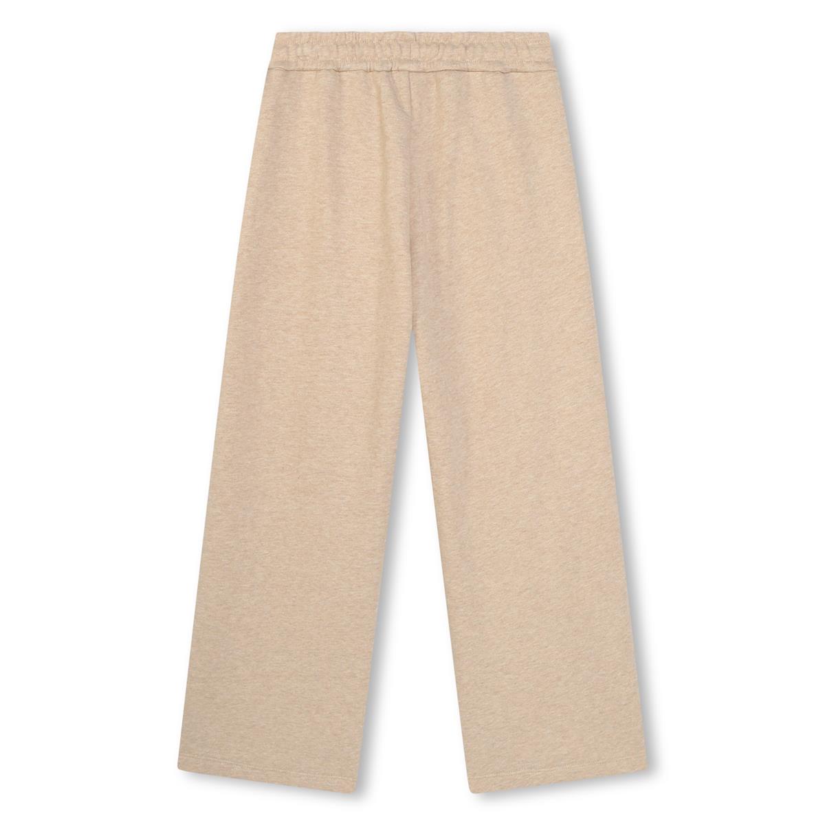 Girls Beige Cotton Trousers