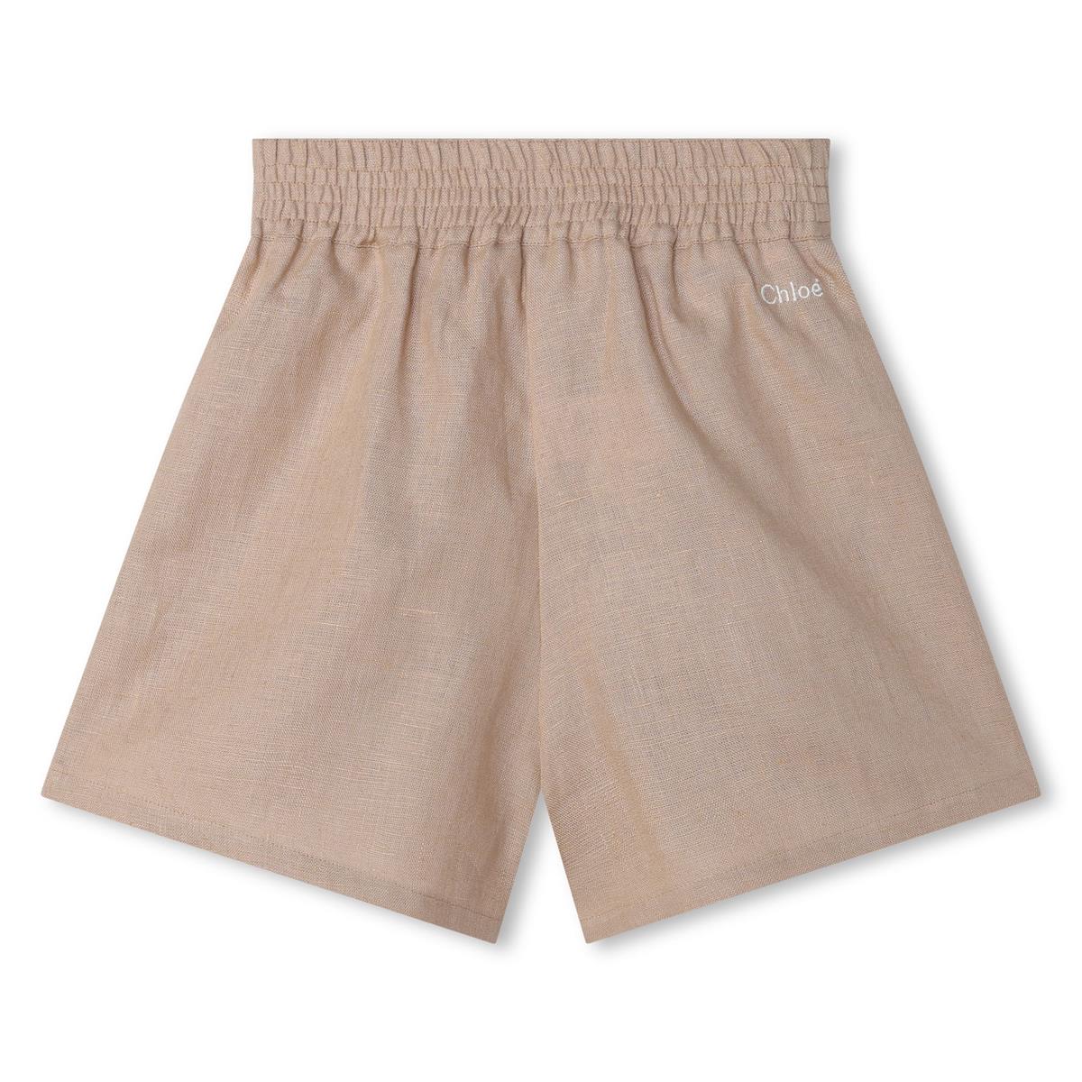 Girls Beige Shorts