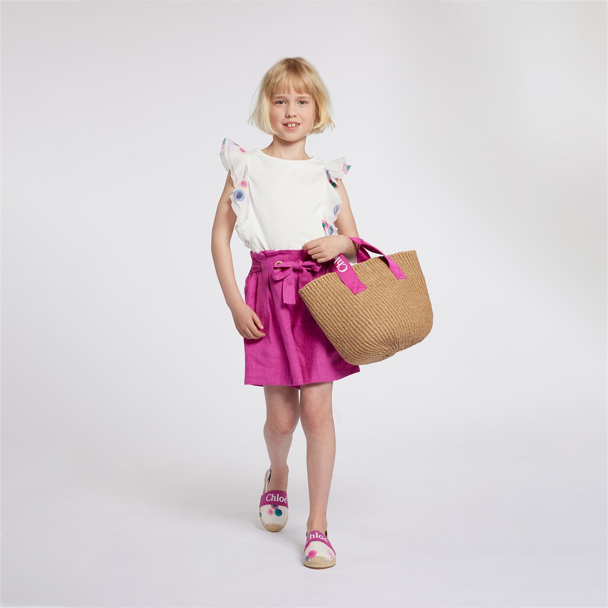 Girls White Cotton Top