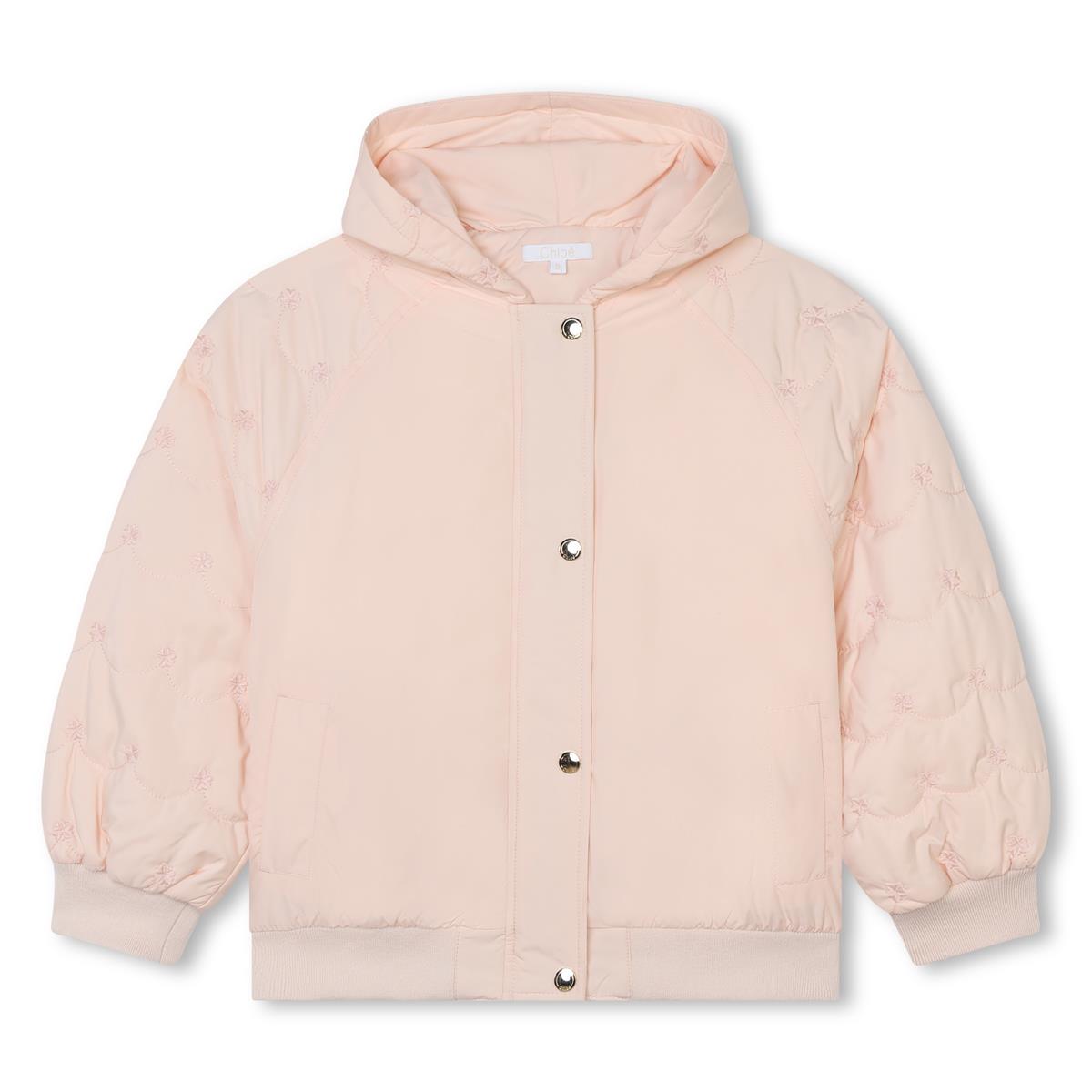 Girls Pink Hooded Jacket