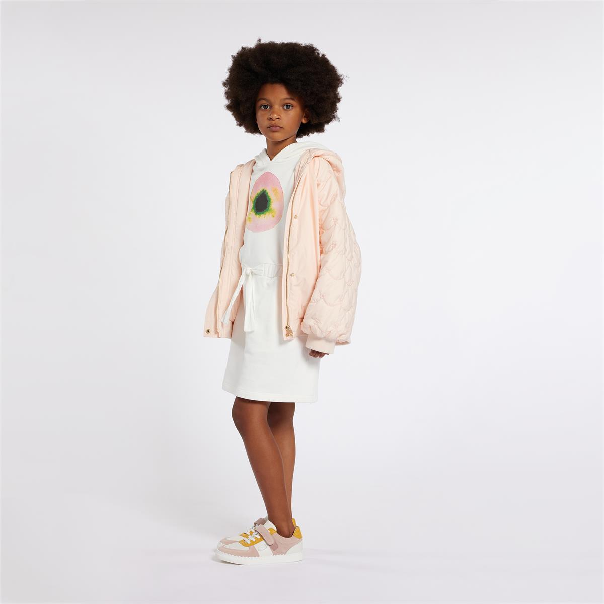 Girls Pink Hooded Jacket
