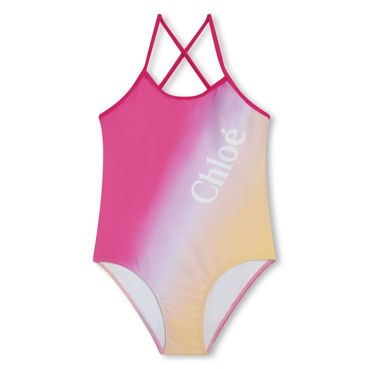 Girls Fuchsia Swimsuit
