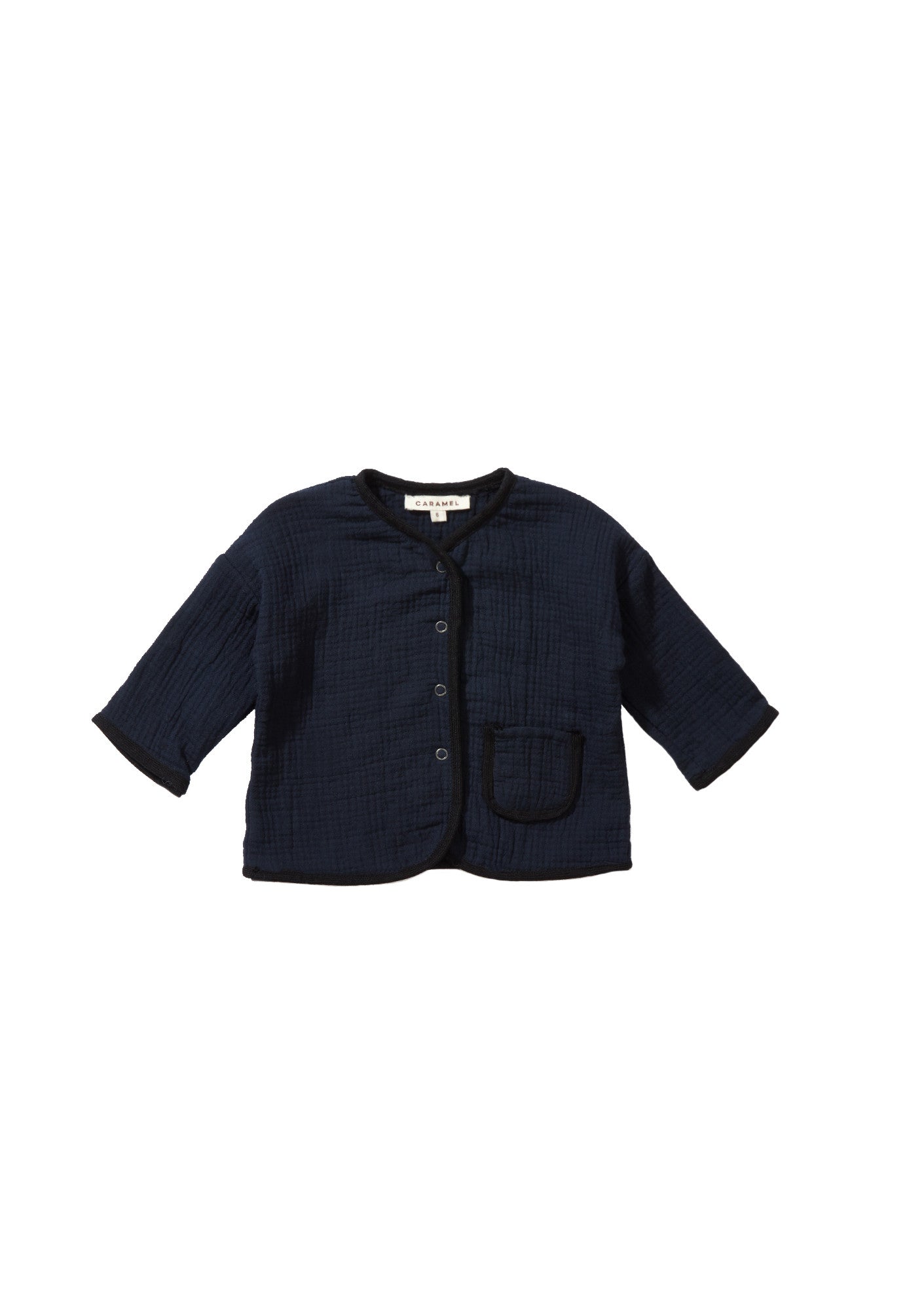 Baby Navy Blue Woven Jacket