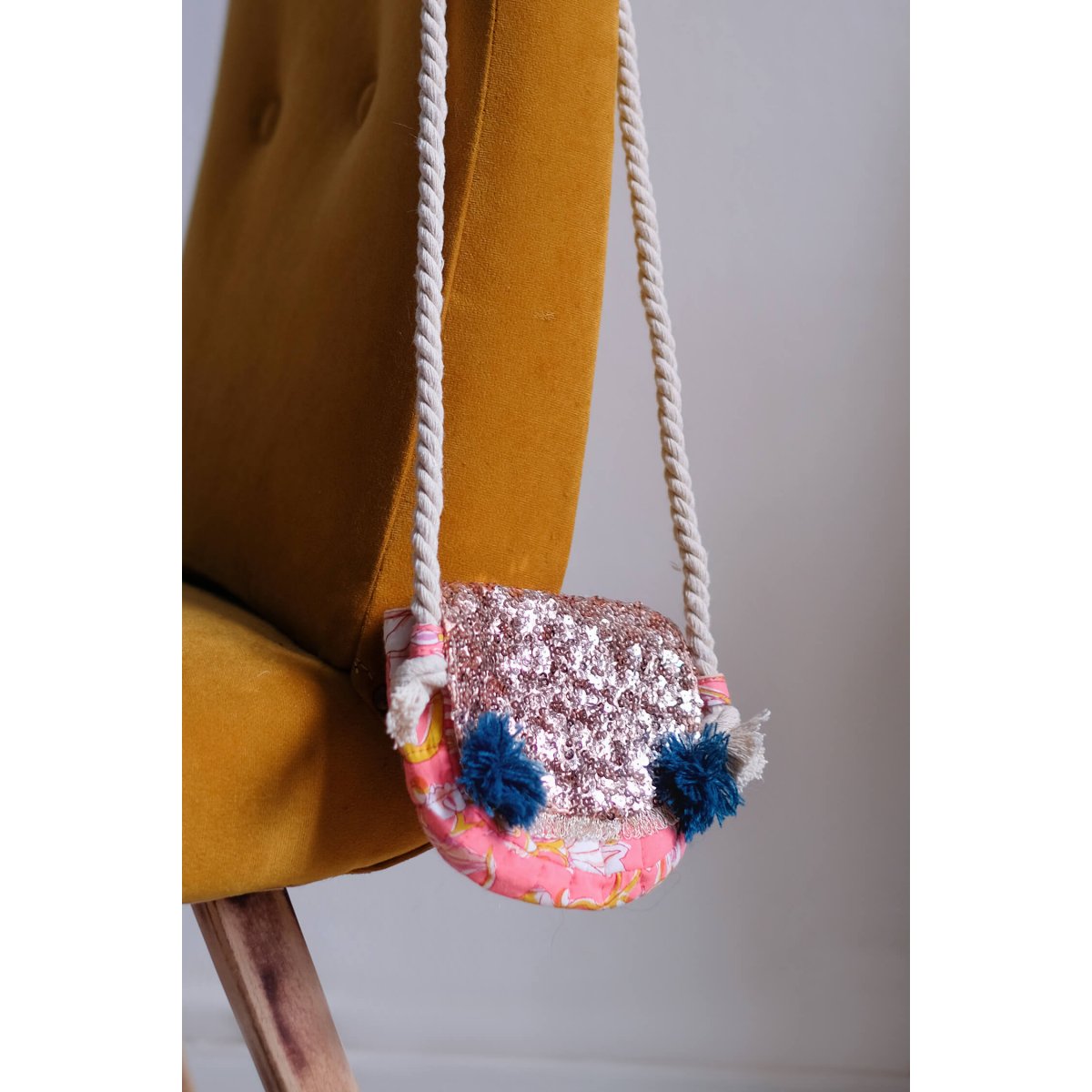 Baby Girls Coral Flower Cotton Bag
