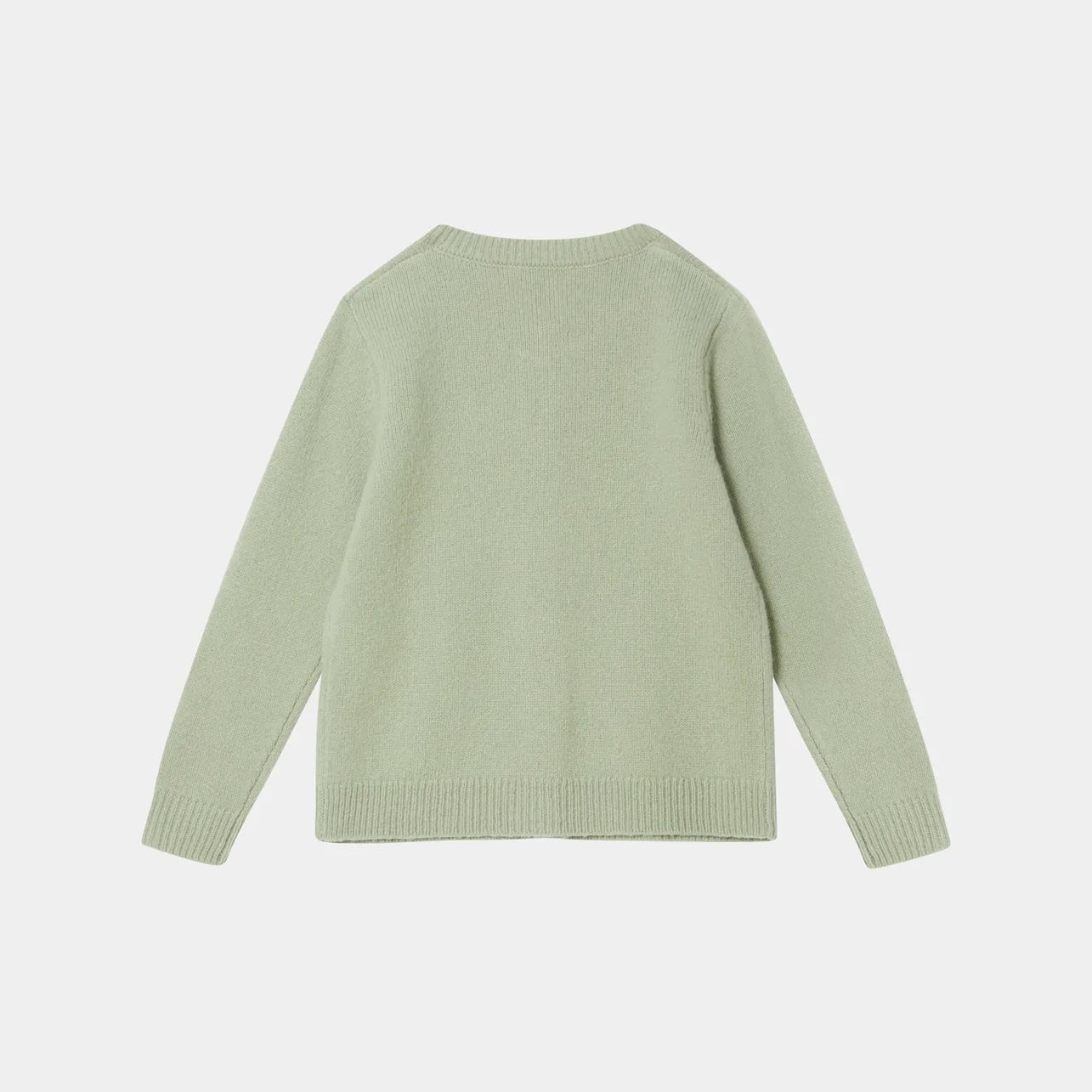 Girls Green Wool Cardigan